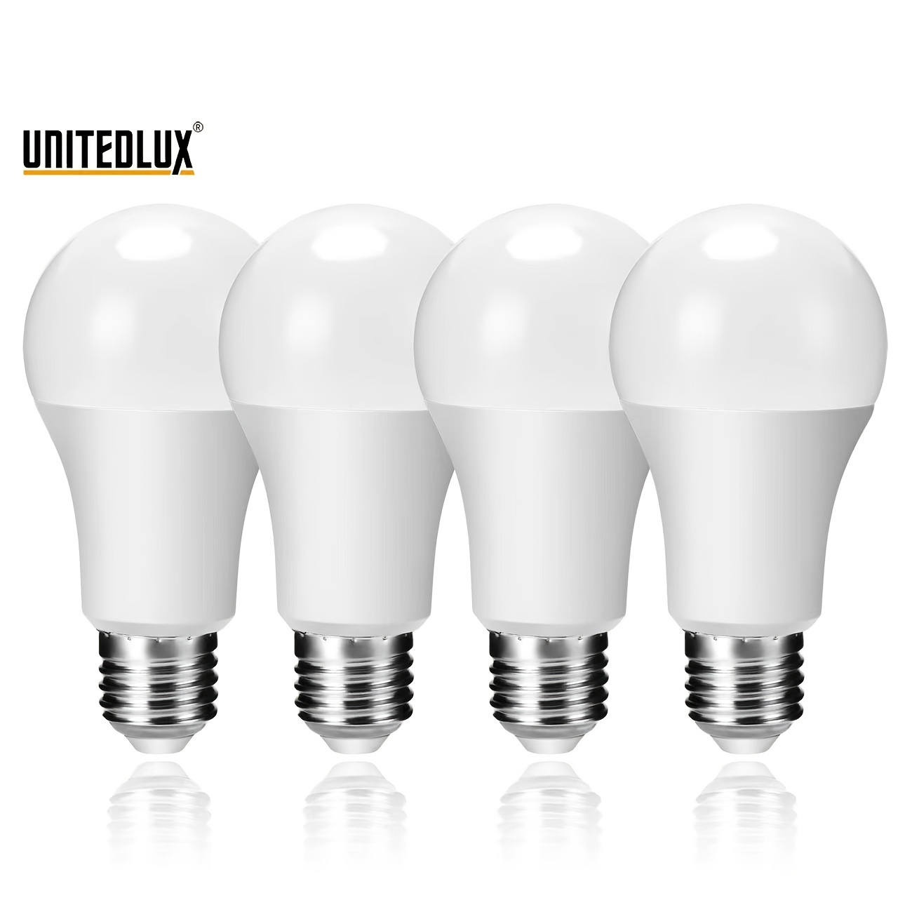 A19 LED Light Bulbs (75W Equivalent), Dimmable Light Bulbs With 1100LM CRI90+ 3000K Warm White / 5000K Daylight White, E26 Standard Base Light Bulbs For Bedroom Living Room Home Office, 4-Pack