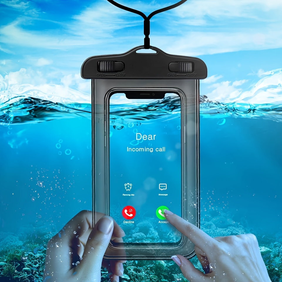 Large Waterproof Phone Pouch/case, Ipx8 Universal Waterproof Cell Phone ...
