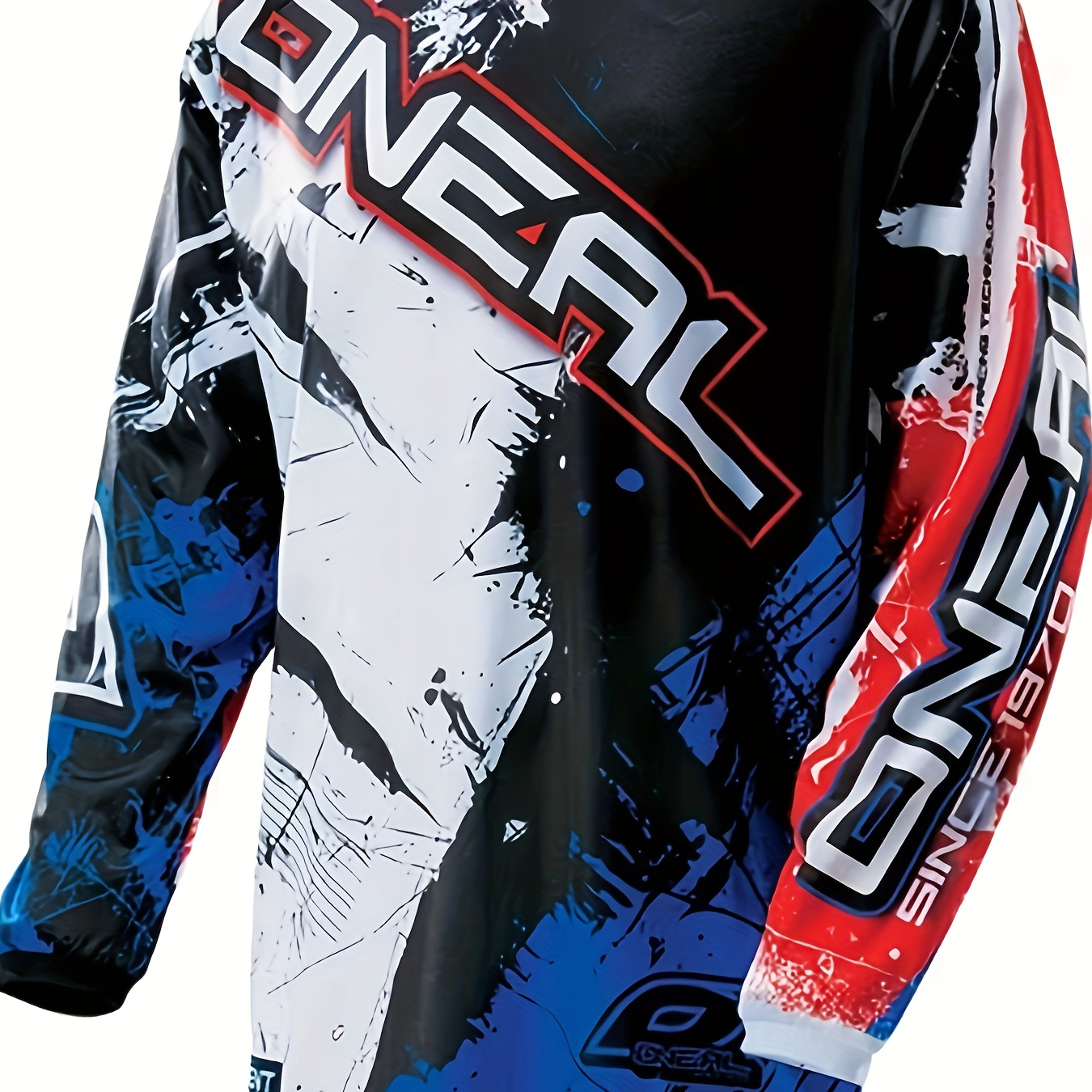 

- Polyester- Jersey, V- Long Sleeve Mtb Dh Bmx , -dry Cycling Top , Patterned , No - Universal