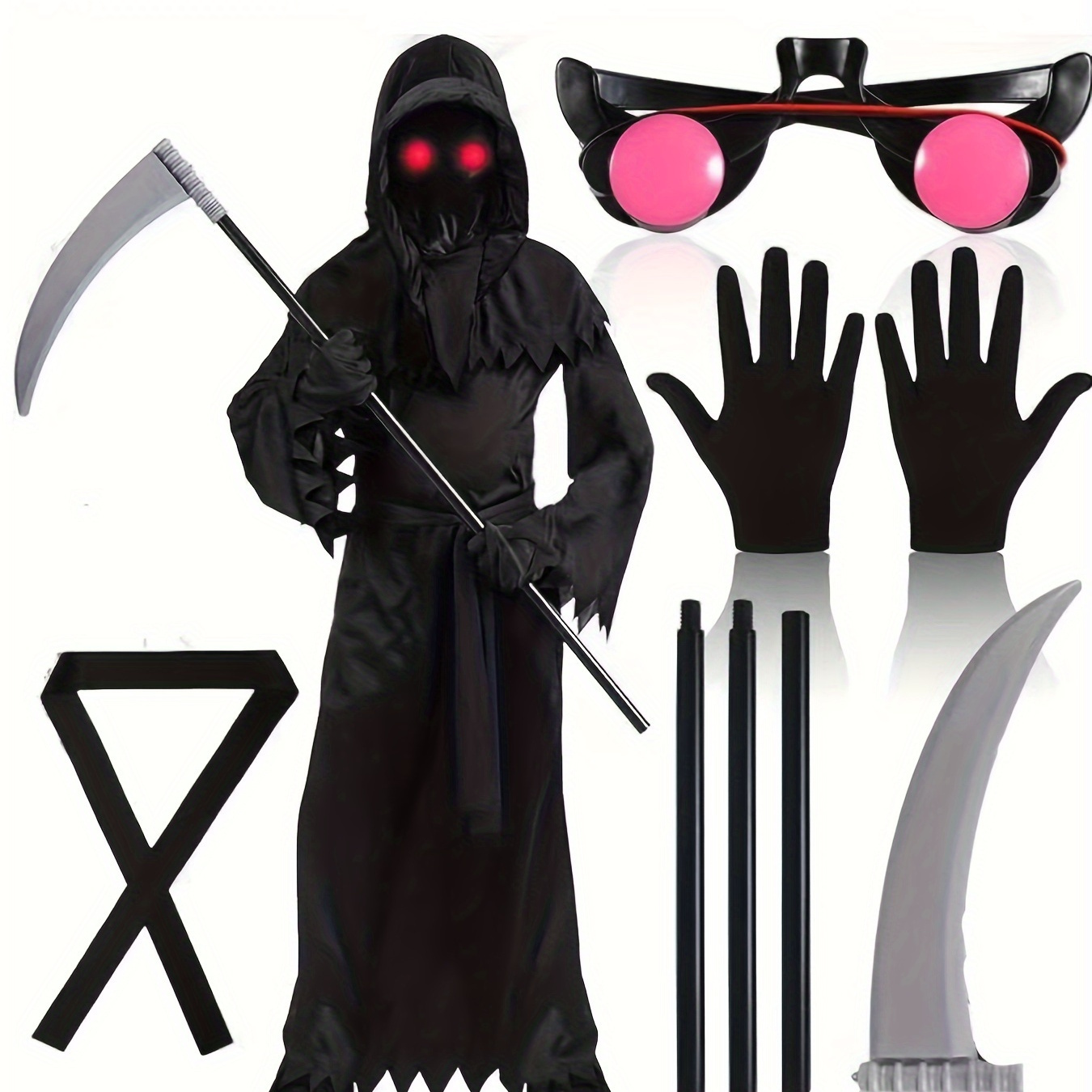 

' Reaper Glowing - Includes & Accessories, Polyester, Non-stretch