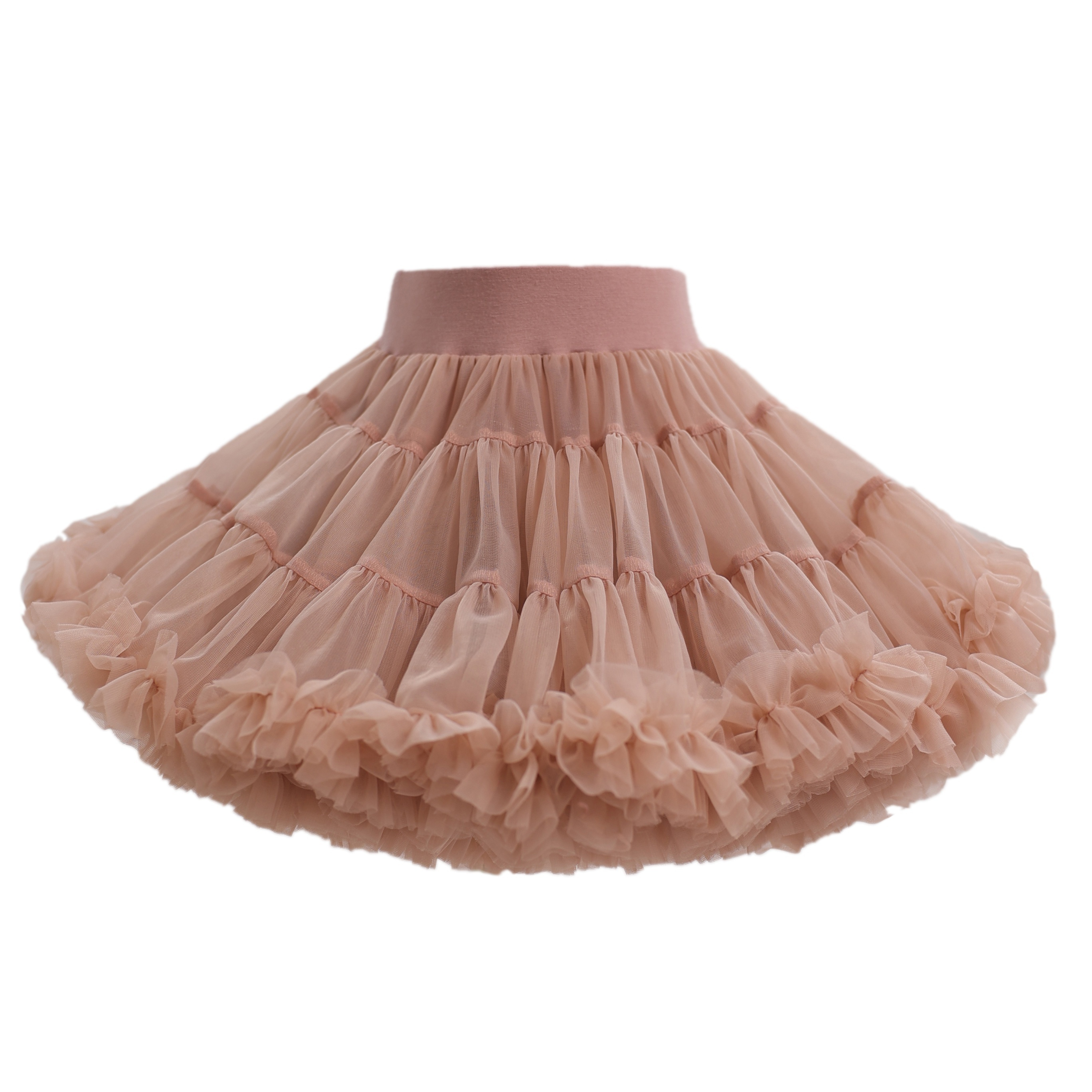 

Girls' Tutu Skirt, Tulle Ballet Princess Fluffy Petticoat, Fashionable Half Dress, Cute Puffy Cake Design For Birthday Gift, Charming Style