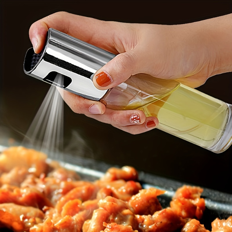 

1pc Push-button Oil Sprayer: Perfect For Barbecue, Salad, Baking & More!