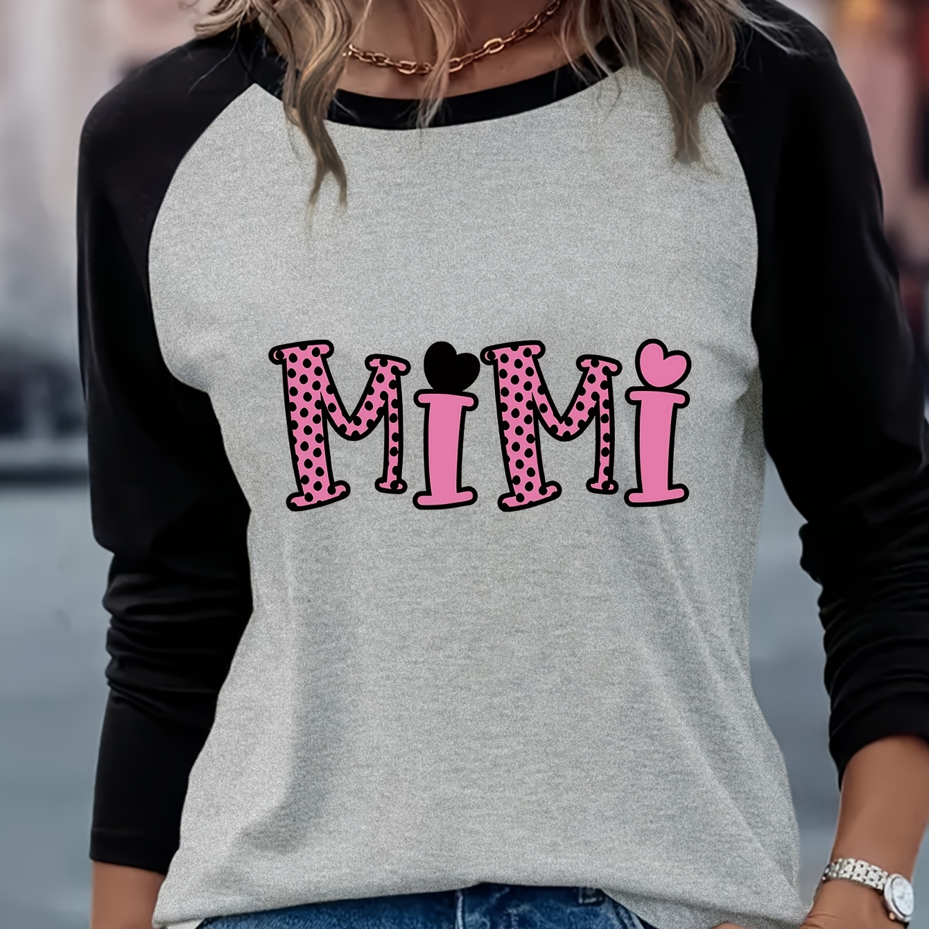 

Letter Printing. Long Sleeve T-shirt - Trendy Whimsical Design, Perfectfor Spring And Fa, Women Comfortable Casual Wear Clothing