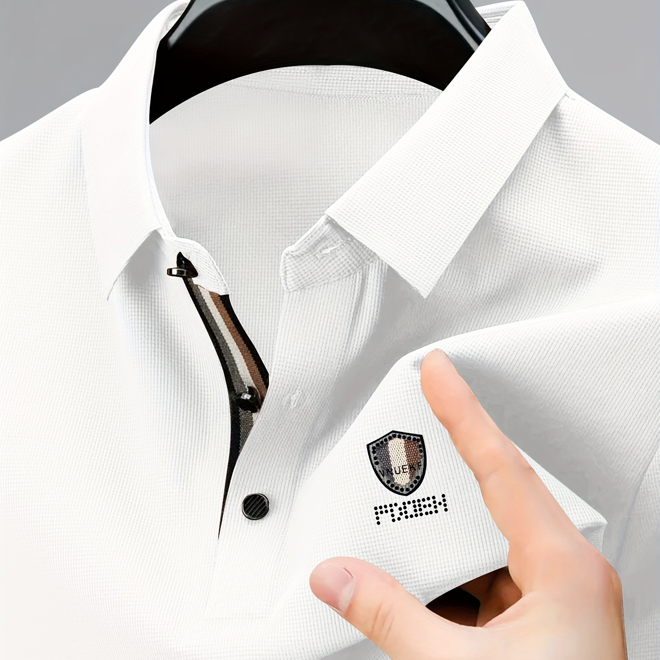 

Men's Golf Shirt, Casual Short Sleeve Lapel Shirt For Summer Outdoor