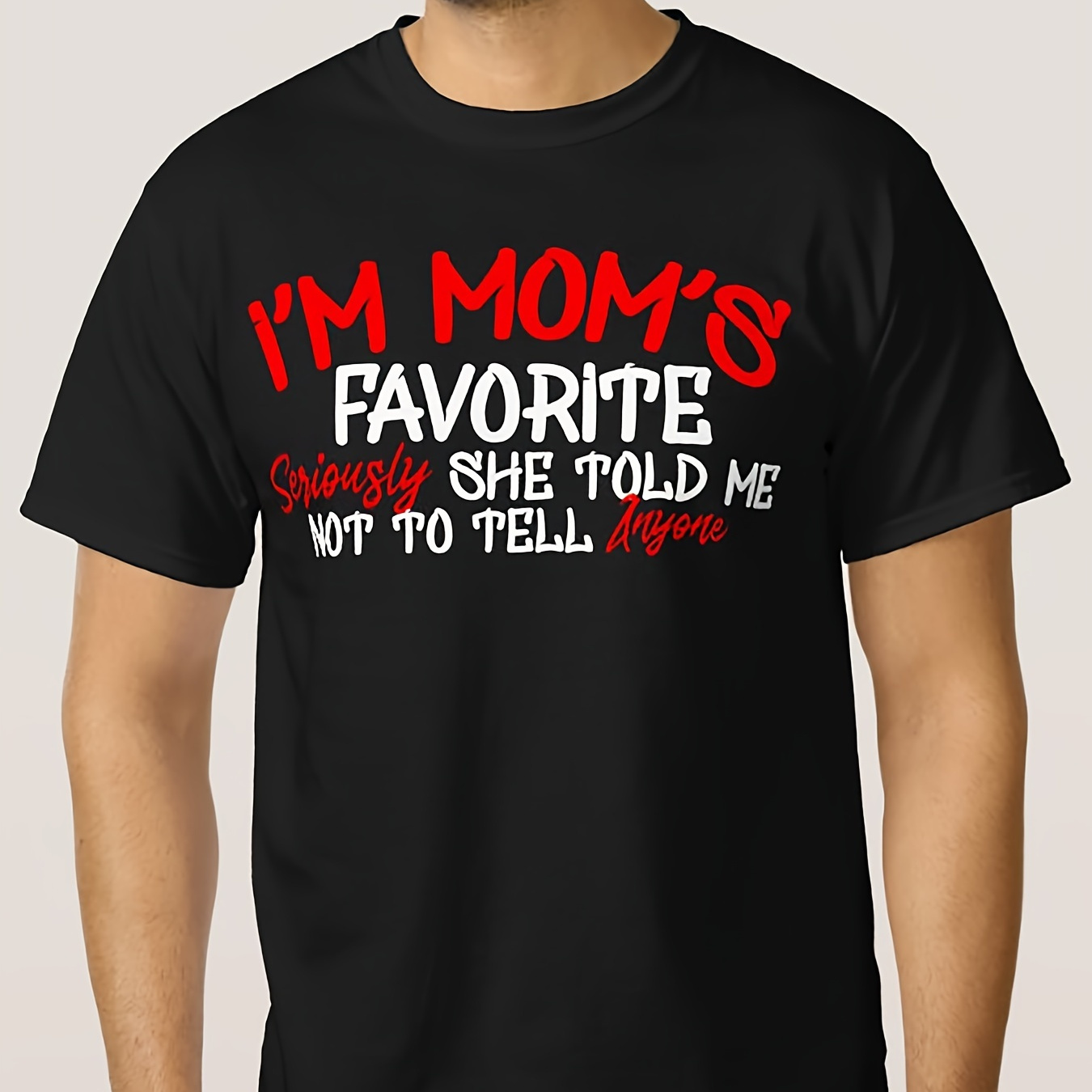 

Im Moms Not T-shirt 19578 Funny Men's Short Sleeve Graphic T-shirt Collection Black Zz