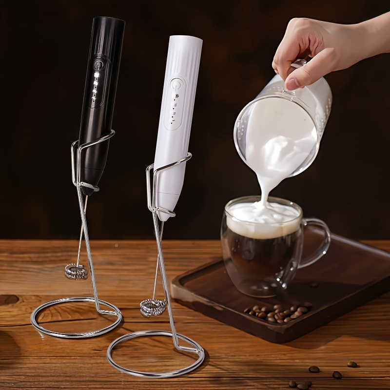 Batteur à œufs électrique pliable avec chargement USB, tête de fouet en  acier inoxydable ; Accessoire de pâtisserie Mousseur à lait, Cappuccino de  café au lait portatif, Mélangeur de chocolat chaud Matcha ;