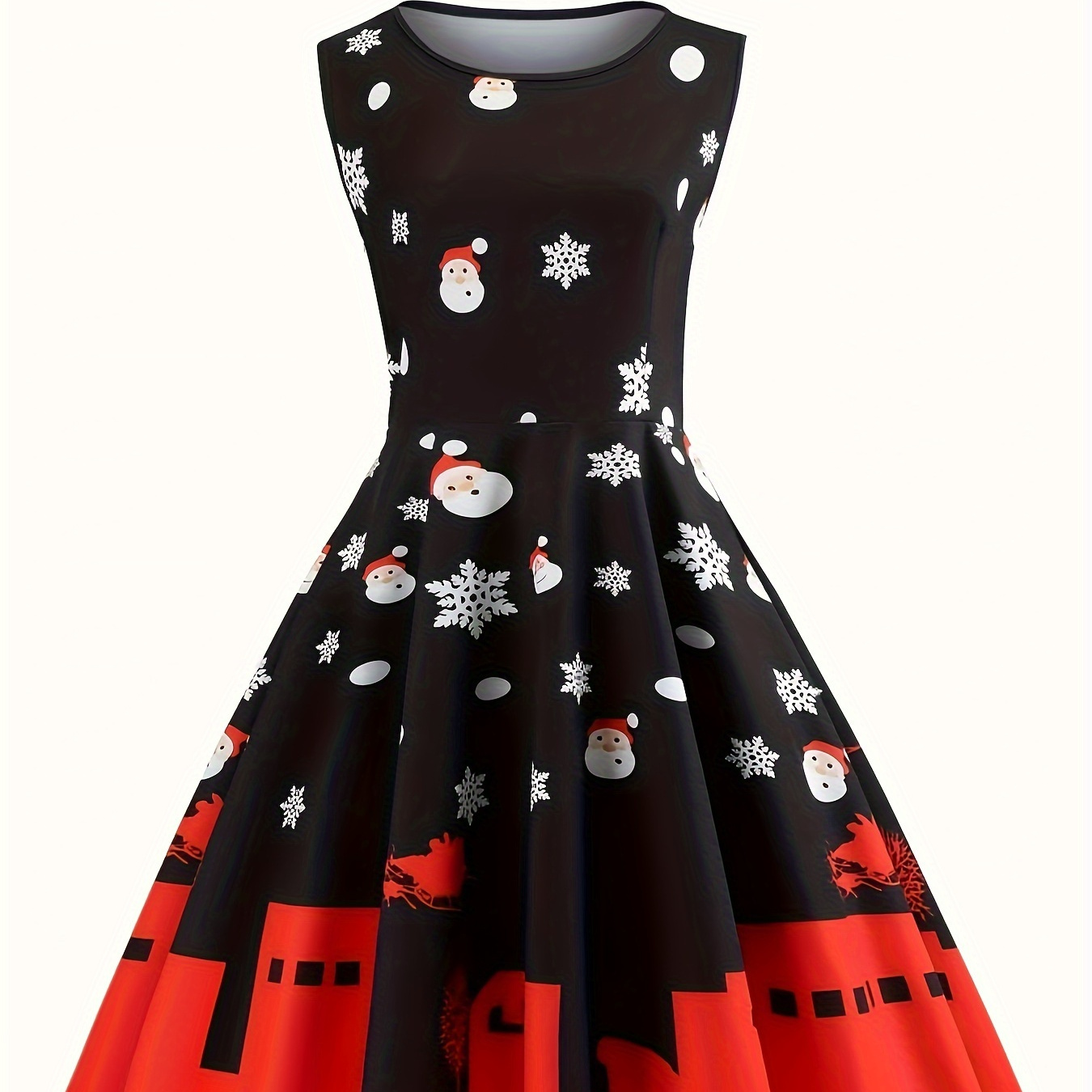 

Christmas & Santa Sleeveless - , Washable - For Fall/