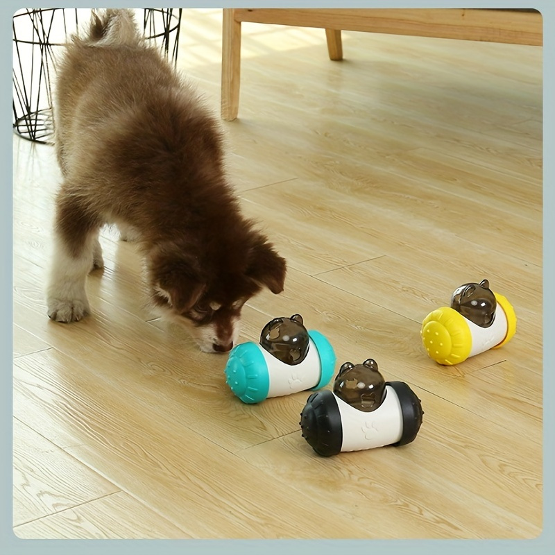 Pet Dog Active Tumbler Food Feeder Dispensing Roller Toy Puzzle Treat Ball  Toys