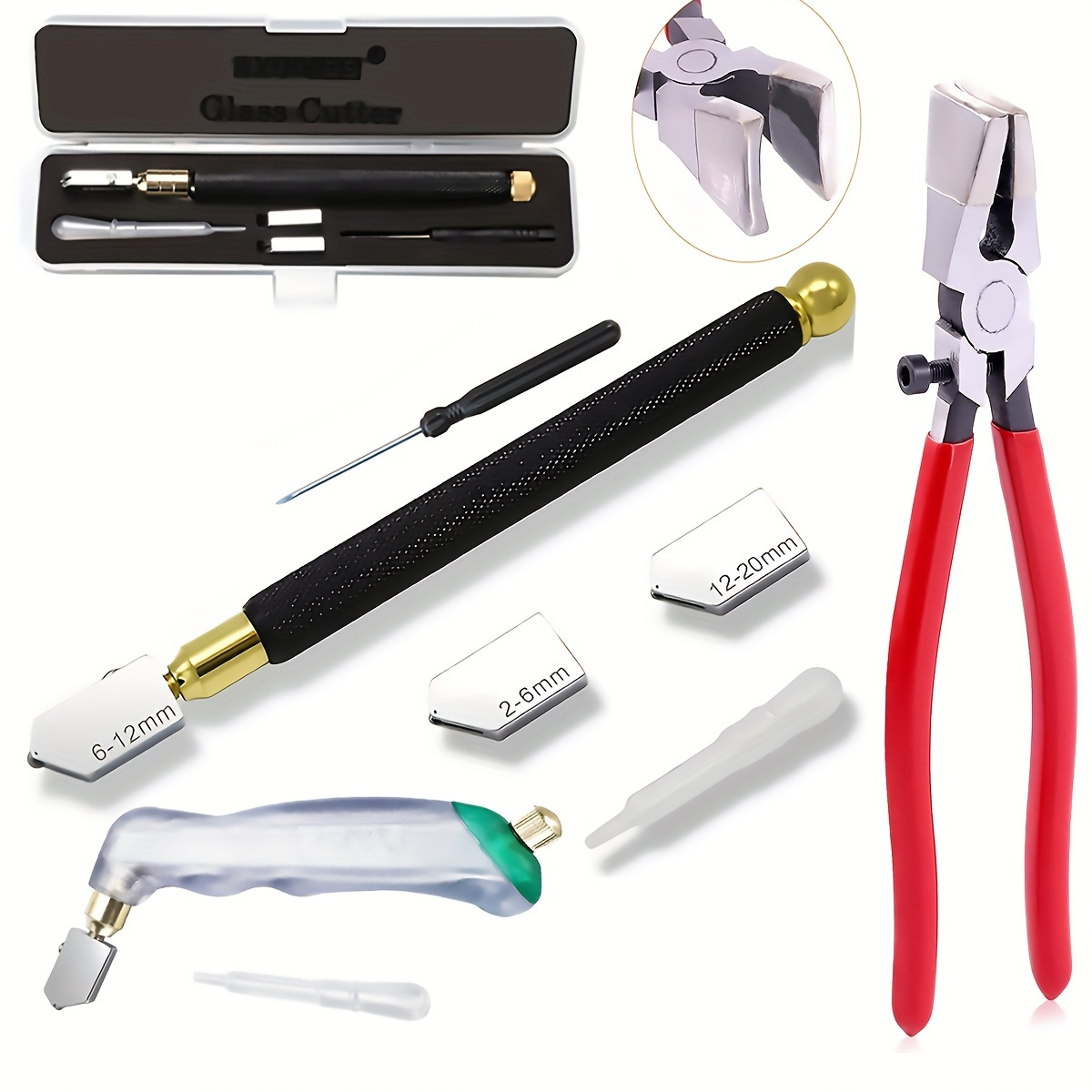 Jrf Glass Cutter Premium Glass Cutter Tool Pencil Style Oil - Temu