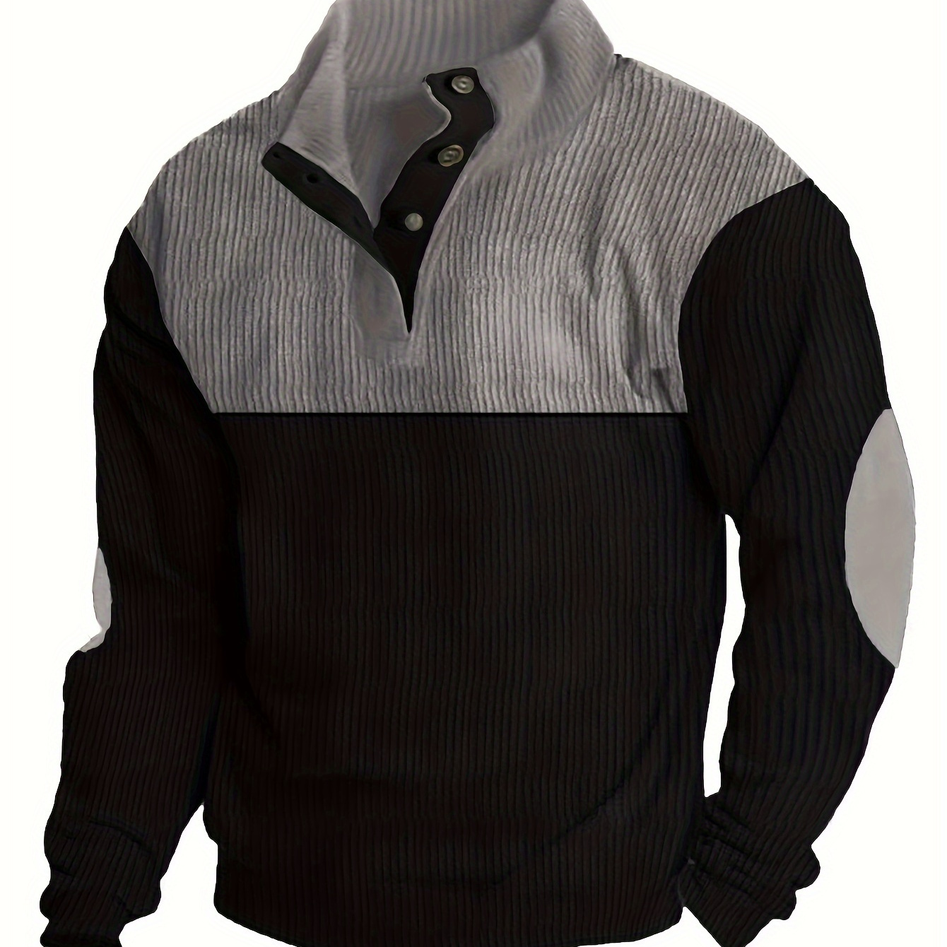 

Men's Henley Shirt - Casual Long Sleeve Knit Pullover, Fall & Winter