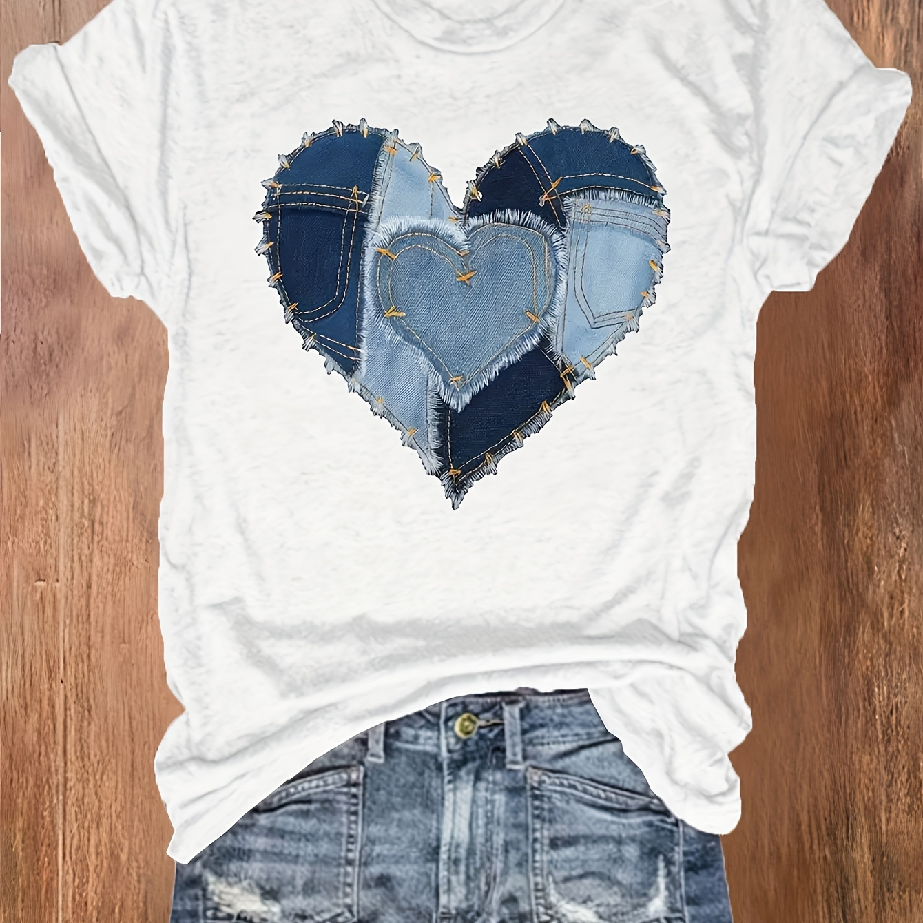 

Pkdz001 Plus Size Short Sleeve Round Neck T-shirt
