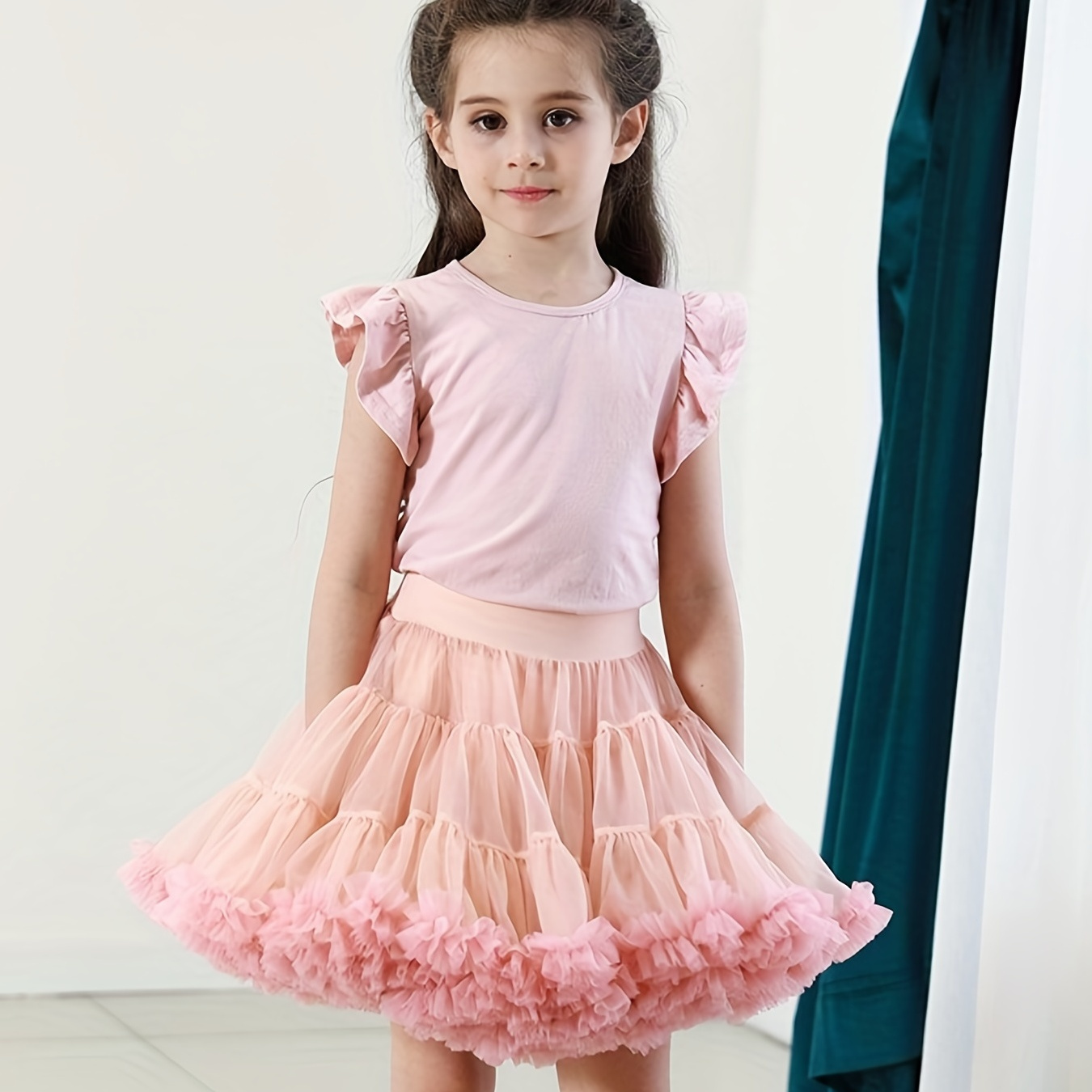 Tutu jupe pour les filles, violet Mesh Tutu jupe pour les filles princesse  robe de danse Ballet Tutu jupe pour les jeunes enfants 2-5 ans : :  Mode