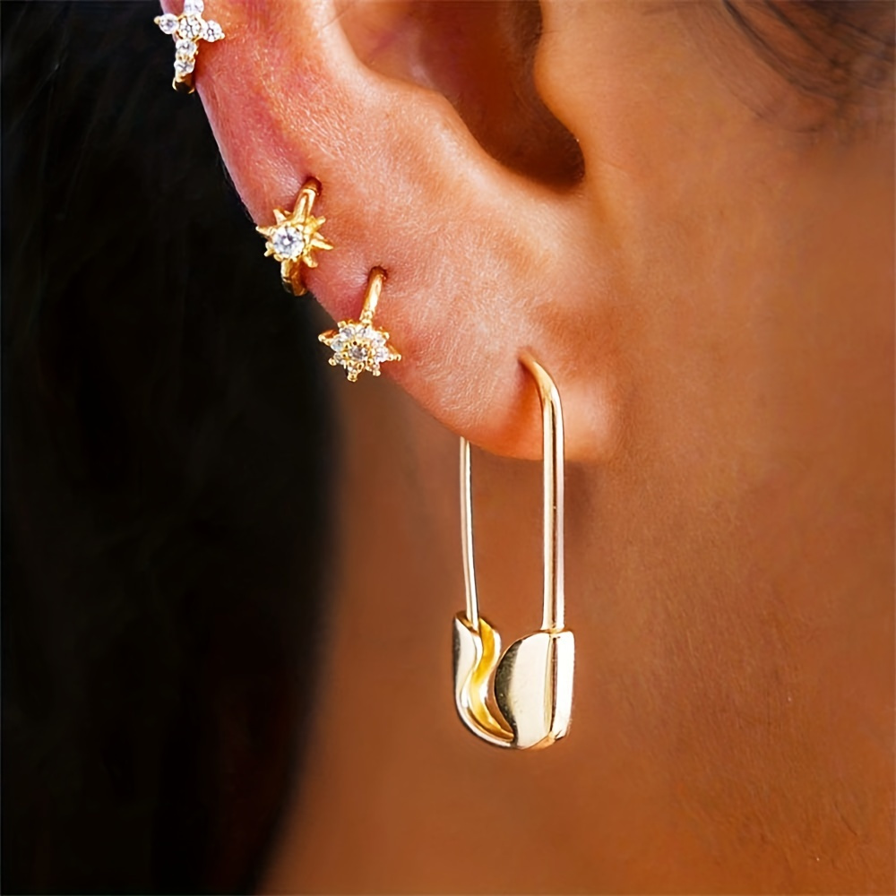 Transparent Plastic Ear Clog Ear Stud Earring Pin Backs Ear Plug