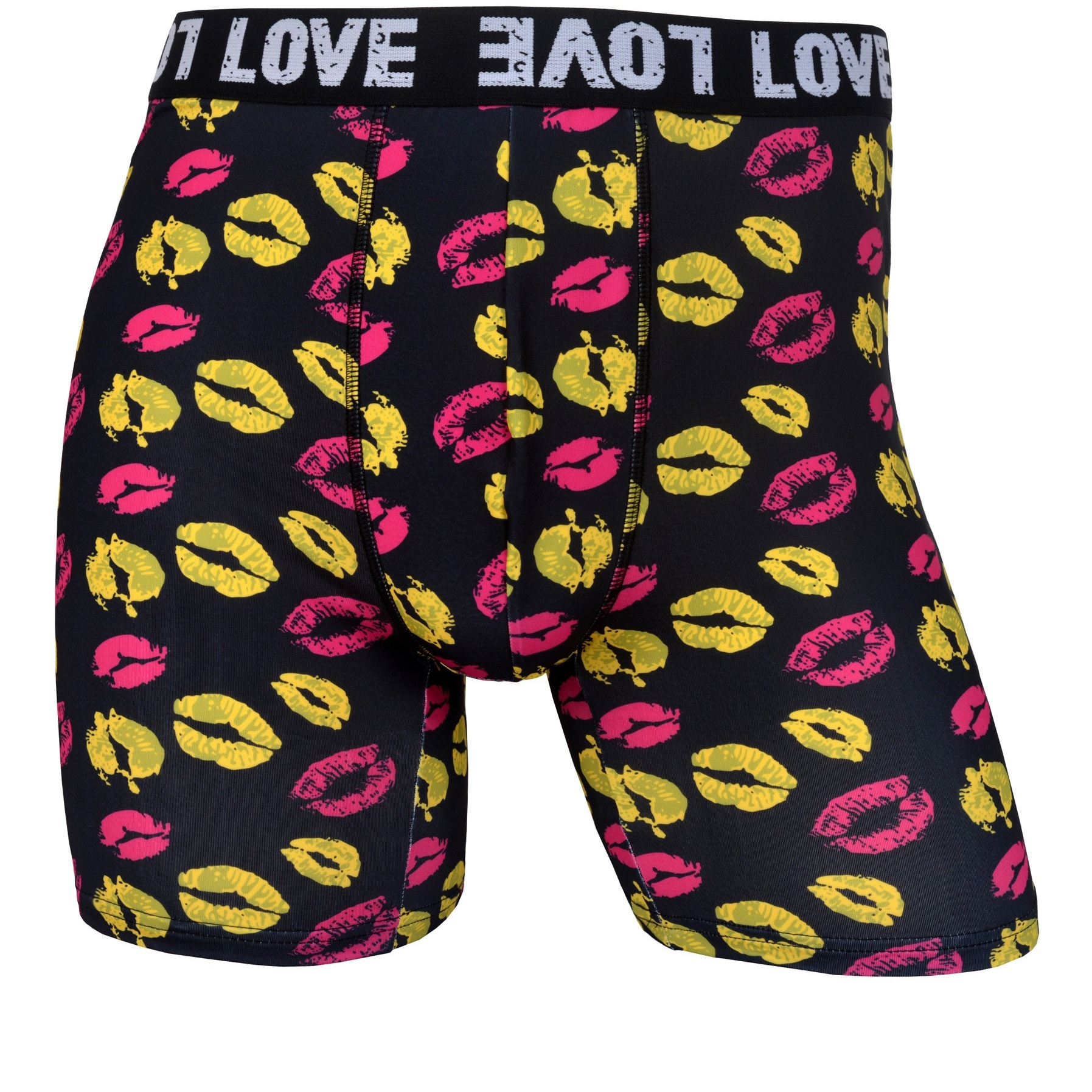 Men's Underwear, Heart Print Fashion Breathable Comfy High Stretch Boxer  Briefs Shorts, Swim Trunks For Beach Pool, Valentine's Day Gifts