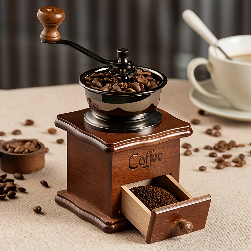 

1pc Ceramic Manual Coffee Grinder - Retains Original Bean Aroma - Small Hand-cranked Powder Mill