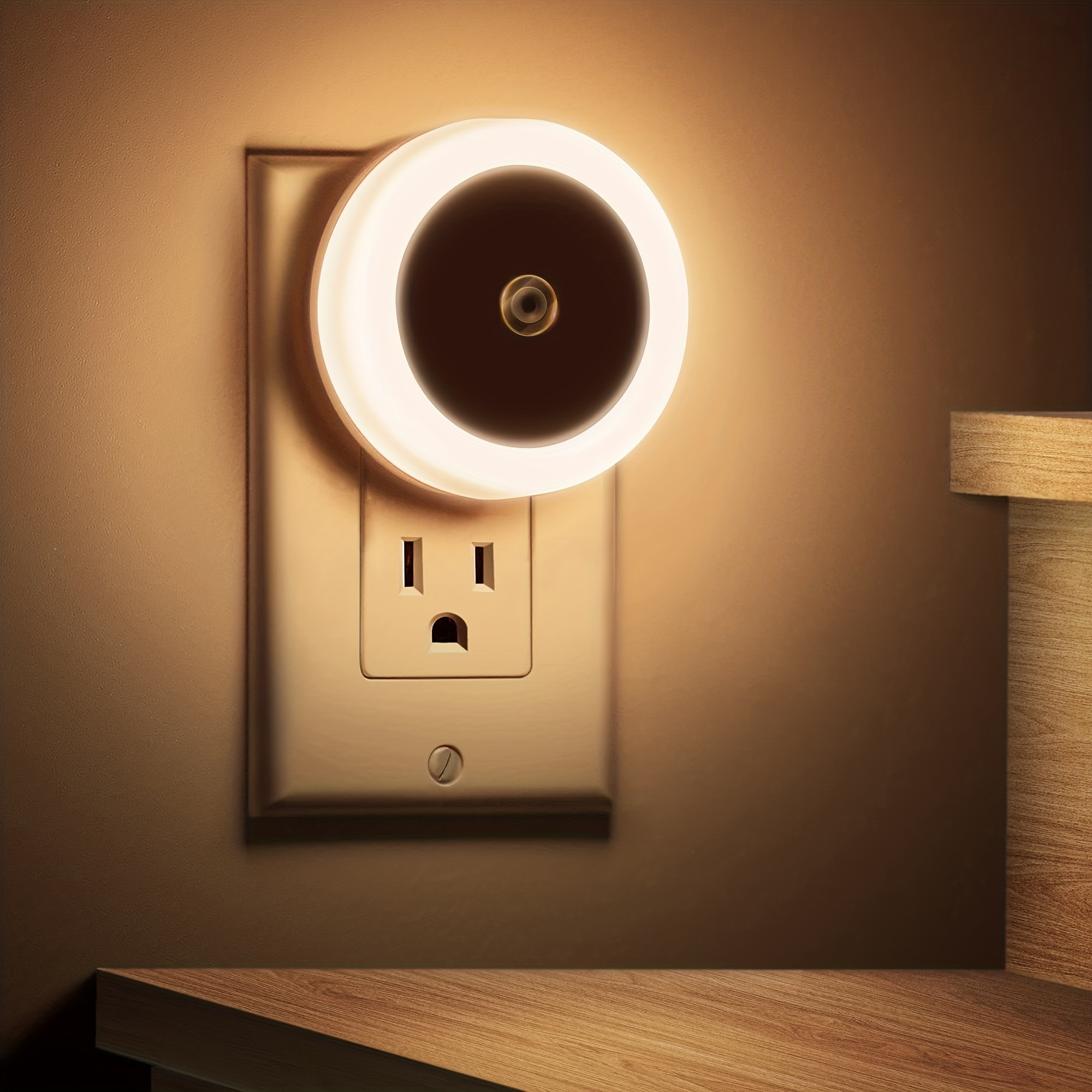 Night Lights Bright Plug In Night Light Dusk To Dawn 3000k - Temu