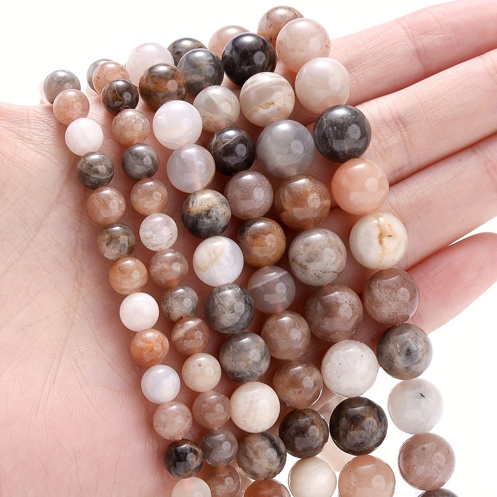 

Natural Moon Stone Bead Crystal Quartz Loose Spacer Beads For Jewelry Making Diy Bracelet Charms Accessories 6/8/10mm