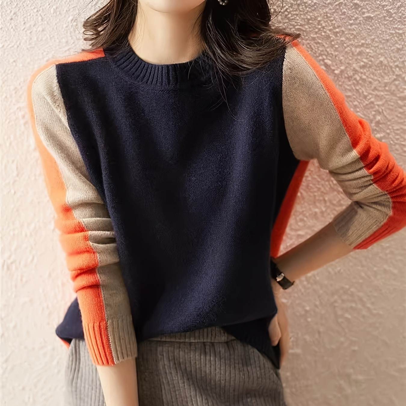 

Chic Slim- Cardigan - Casual Long Sleeve Crew Neck Sweater For Women, Spring & Fall