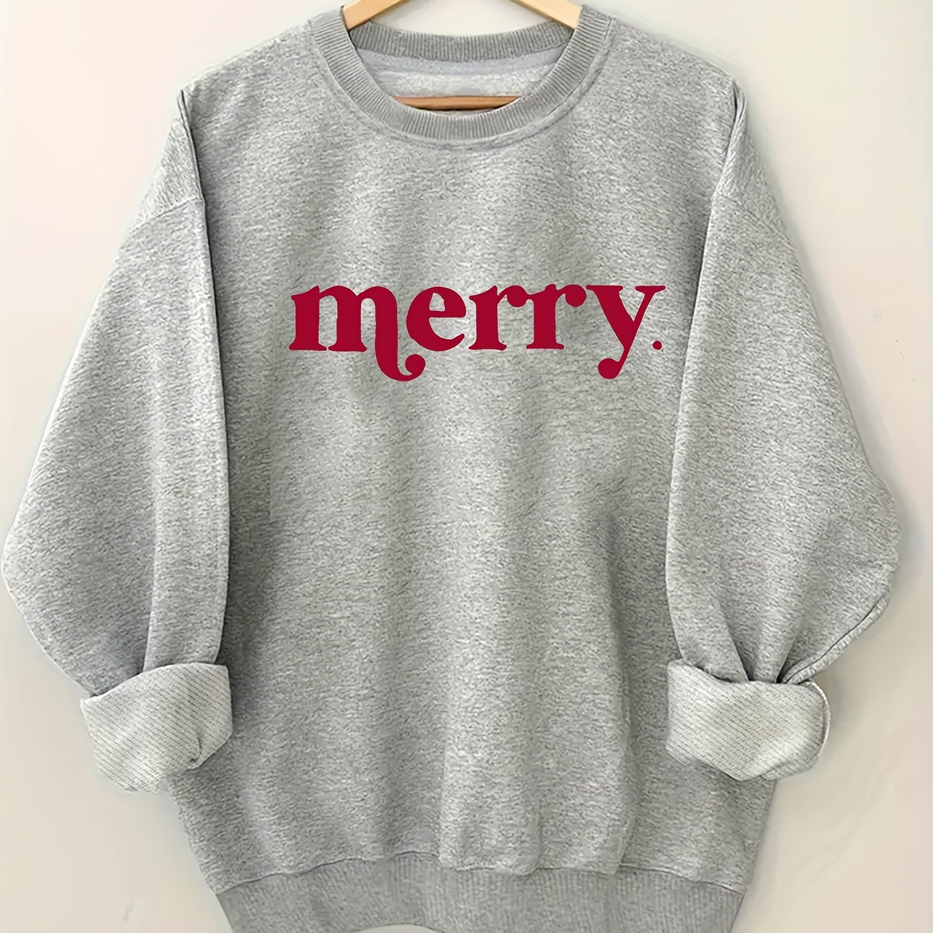 

Plus Size Sweatshirt, Long Sleeve Sweatshirt For Fall & , Women's Plus Size Clothing
