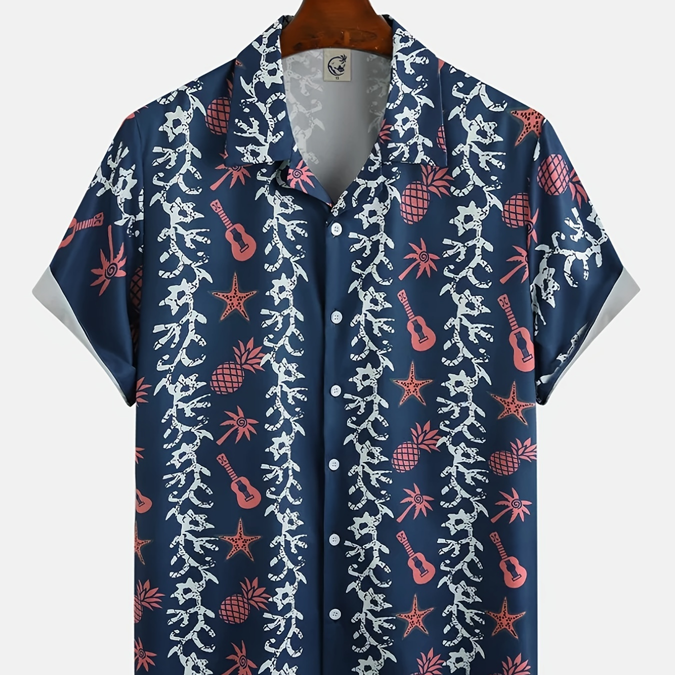 Men's Casual Short Sleeve Hawaii Shirts Beach Button Up Shirts For ...