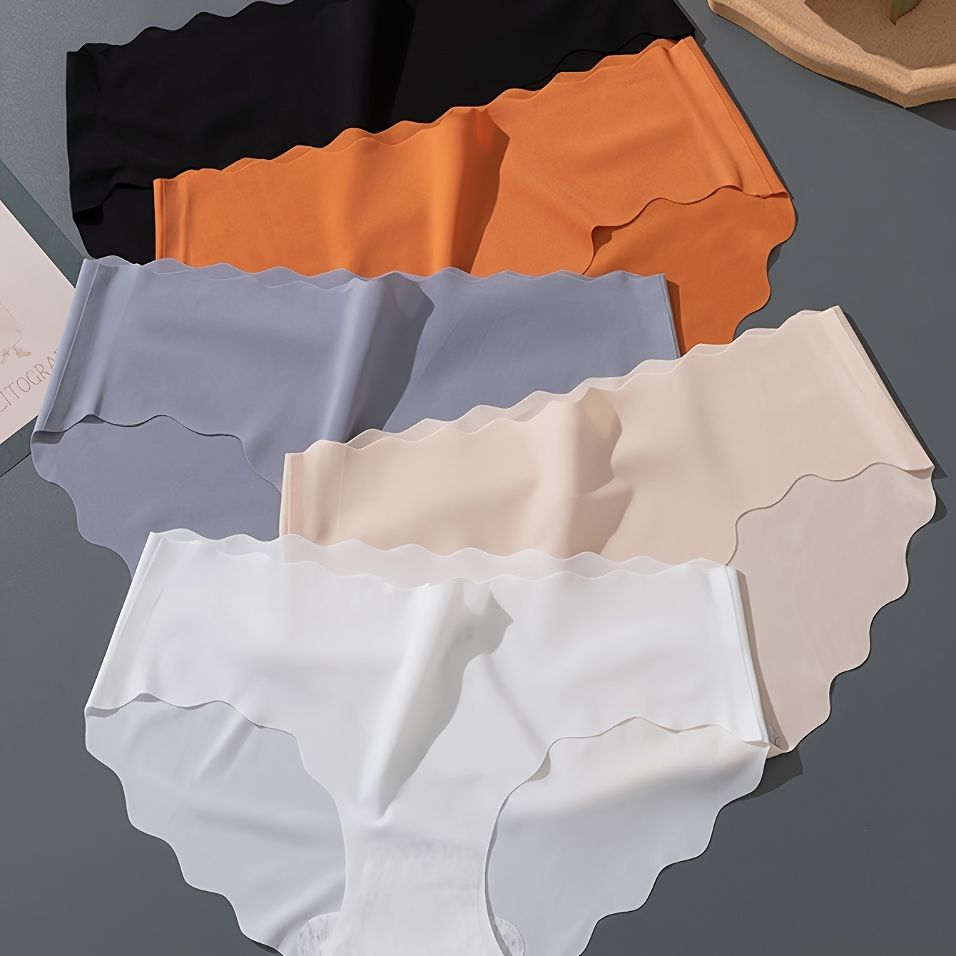 

5pcs Women' Low-rise Briefs - Breathable, Underwear In Elegant Solid Colors