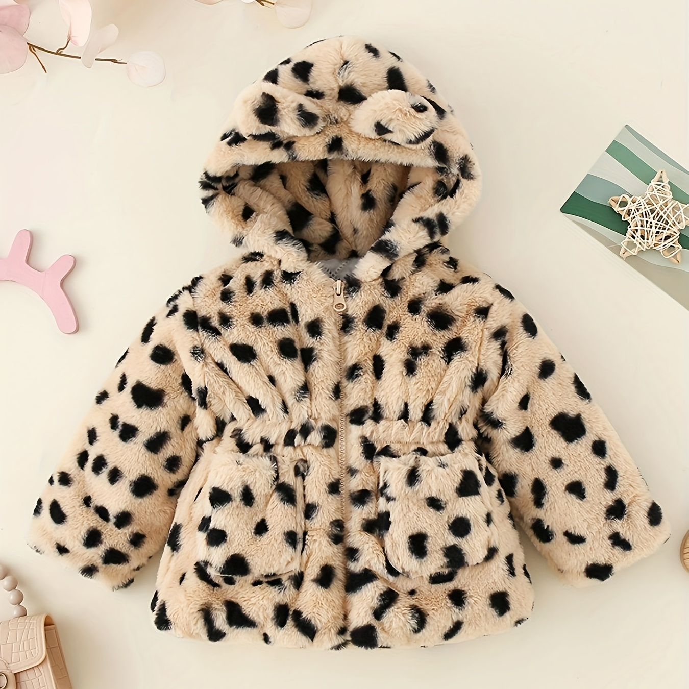 Baby leopard hot sale print coat