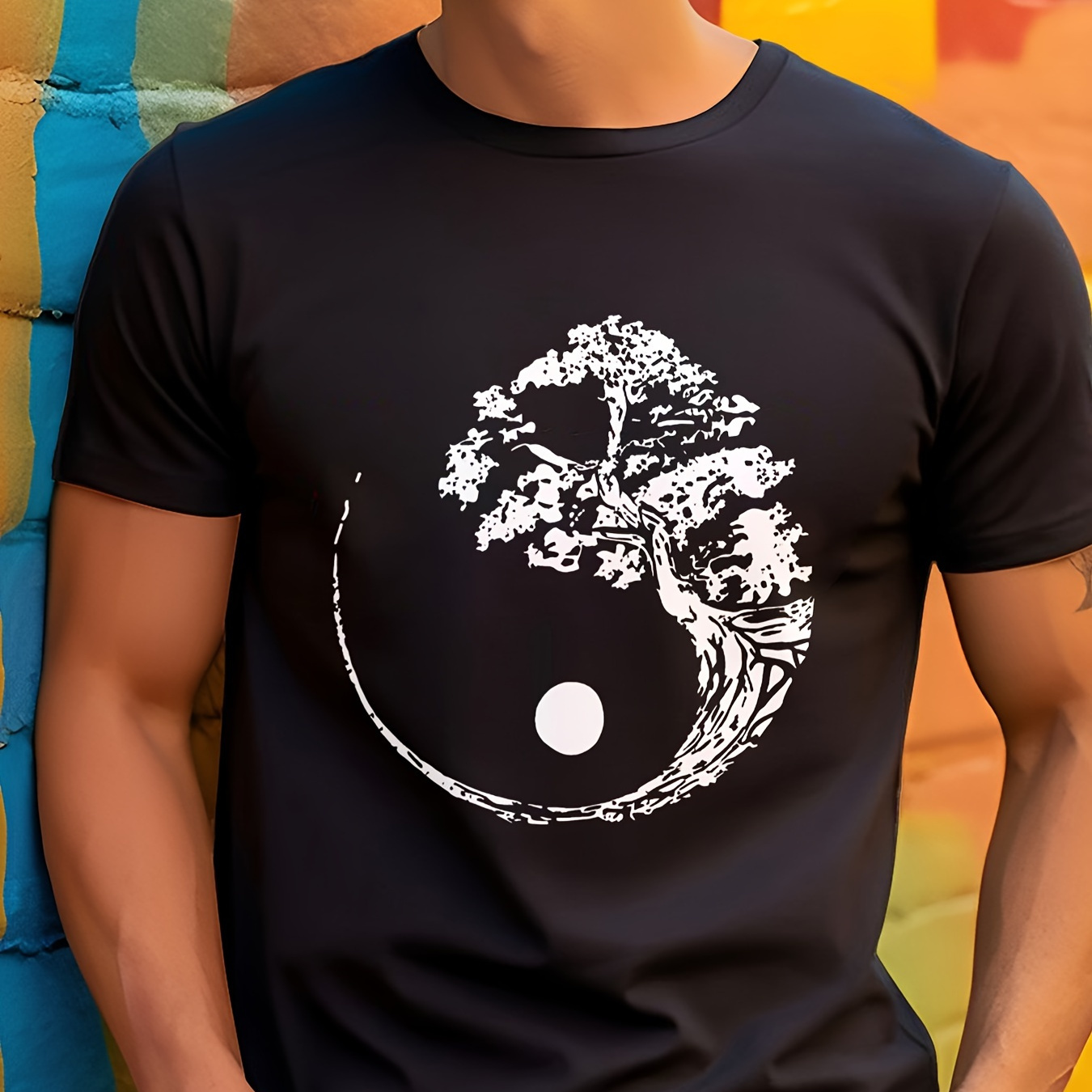 

Casual Fashion T-shirt For Men Graphic Print Short Sleeve Tees Tops, Men's Clothing