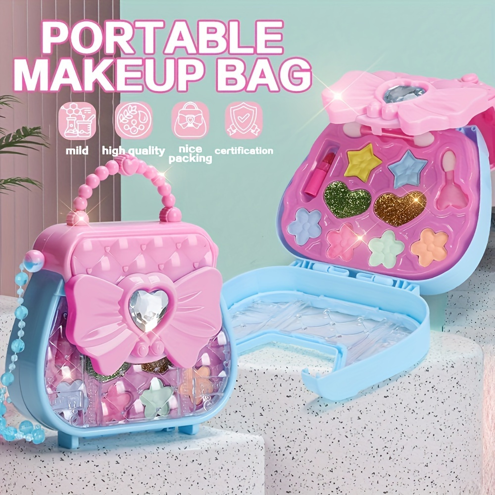 Kids Makeup Kit For Girls, Real Washable Makeup Set For Girls