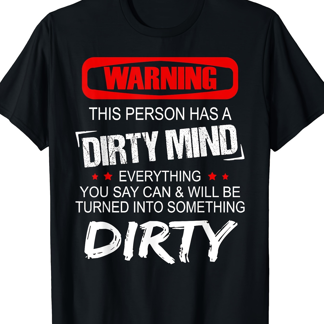 

Warning Short Sleeve Man's T-shirt - 220g