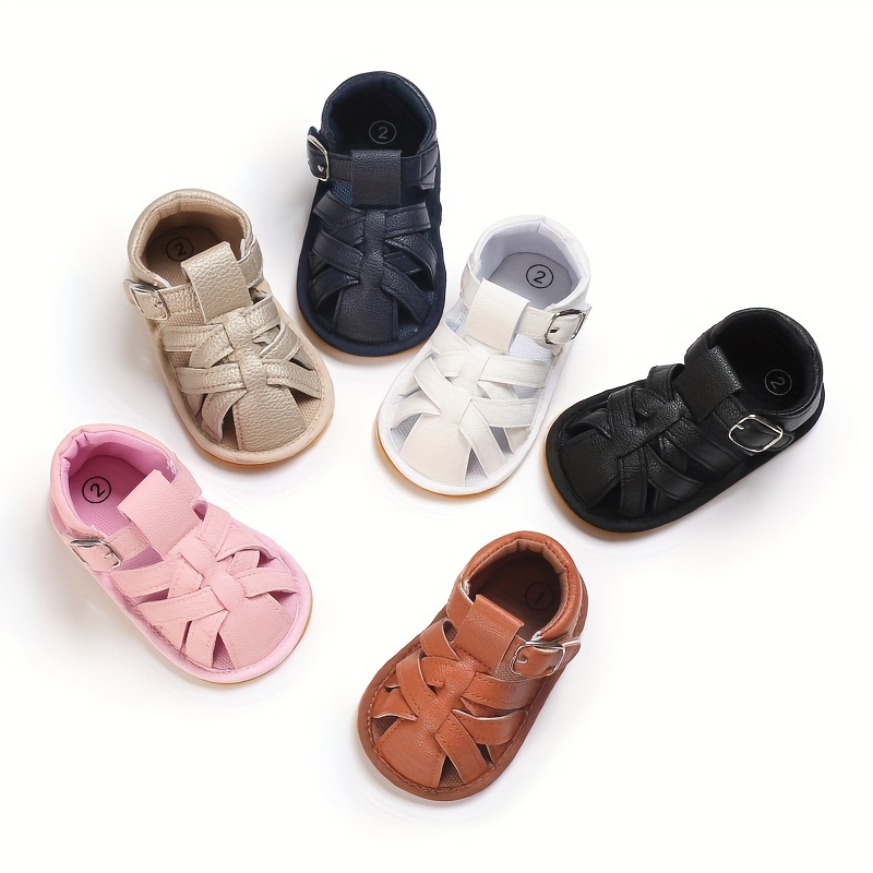 Baby Boys Girls Sandals Casual Non Slip Beach Shoes Crib Shoes First Walker Shoes For Newborn Infant, Spring And Summer