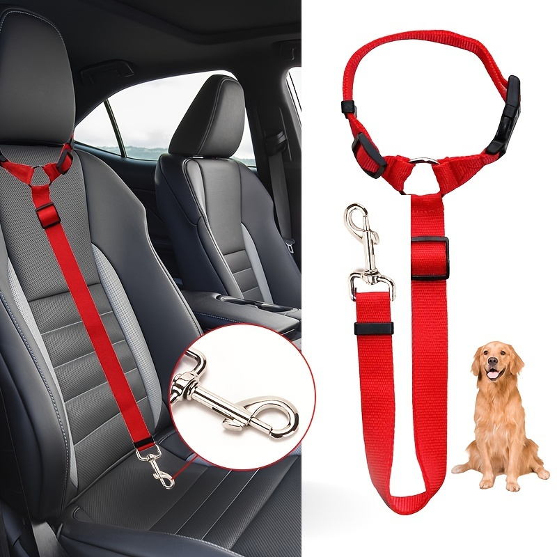 Adjustable Retractable Pet Car Seat Belt Dogs Cats Keep Pets - Temu