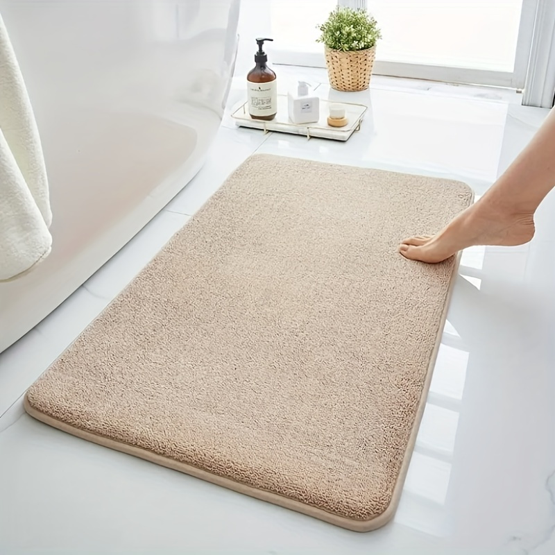 Stretch Soft Memory Foam Long Bath Carpet Non-slip, Washable And Super  Absorbent Bath Mats, Thicken Absorbent Pad, Solid Color Embossed Sponge Pad,  Bath Mat, Absorbent Floor Mats, Long Carpet For Bathroom Toilet