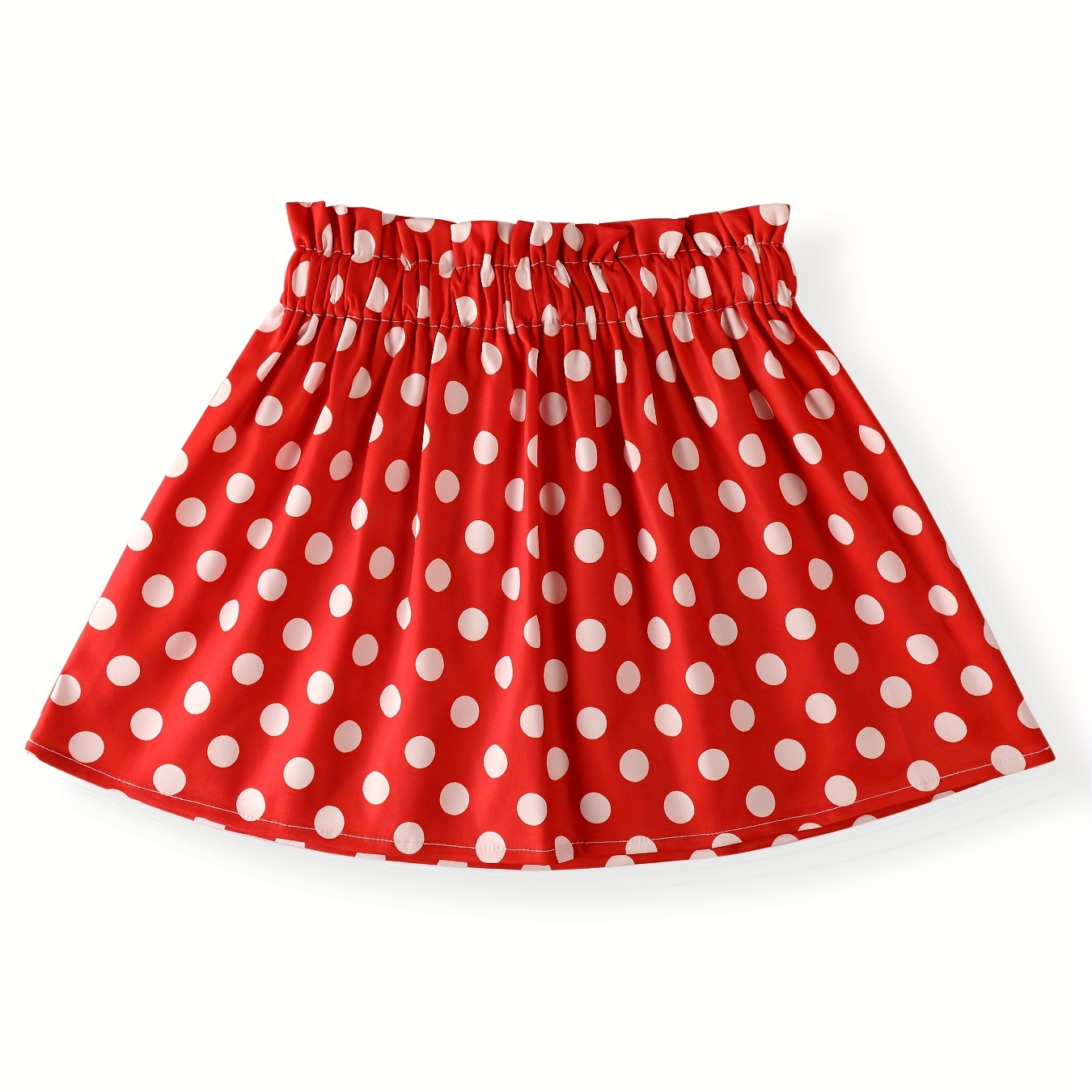 

Girls Vintage Style Polka Dot Print Skirt For Spring Summer Fall Christmas Birthday Gift 3-12y