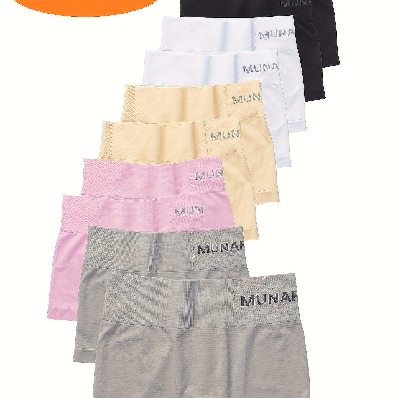 

10pcs (1 Pack = 10pcs) Women' Safety Shorts, Mid-rise, Plus Size, Comfortable, Form-fitting, High- Boxer Shorts (recommended Sizes S-xxxl)