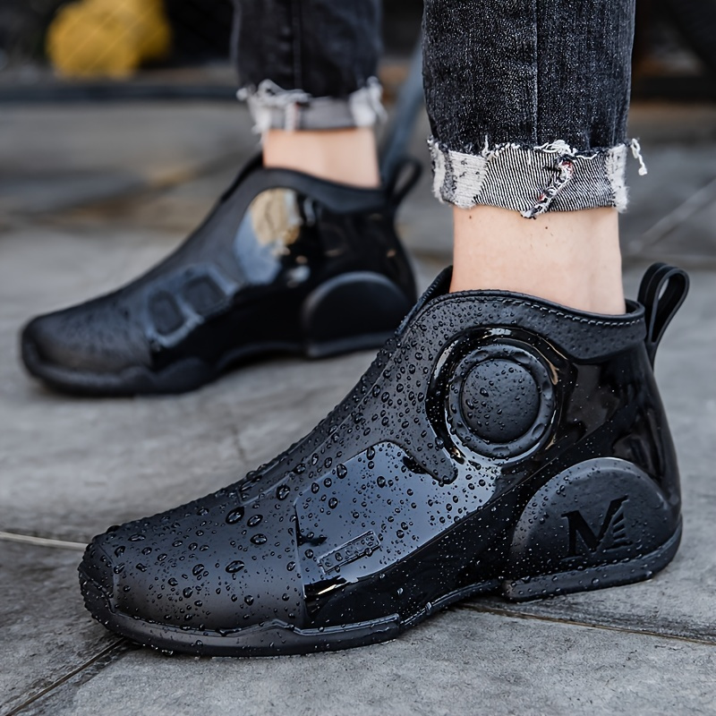 

Nouvelles bottes de pluie à la mode pour hommes chaussures de pluie antidérapantes imperméables résistantes à l'usure pour la pêche en plein air