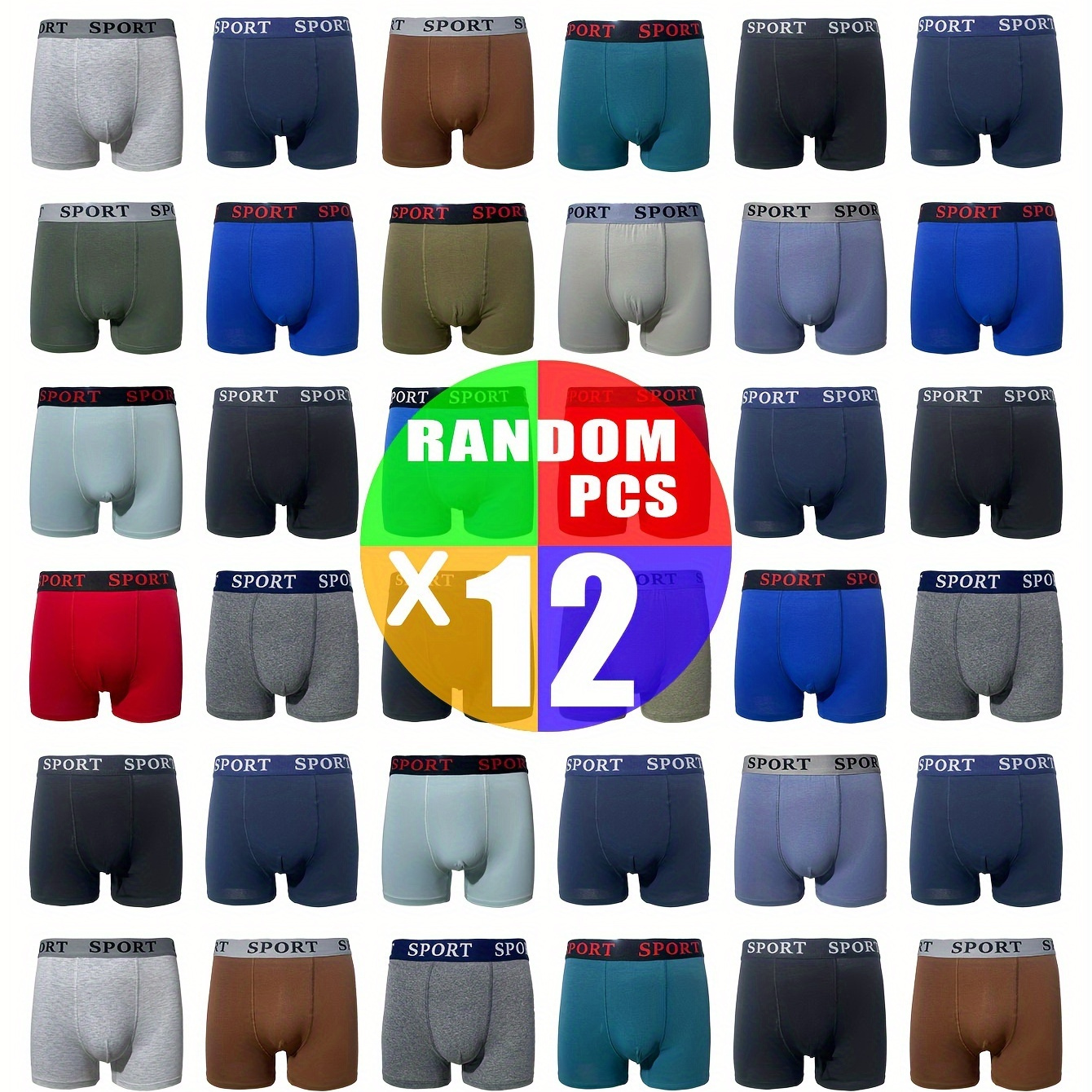 

12- Briefs 95% 5% , Underwear & For