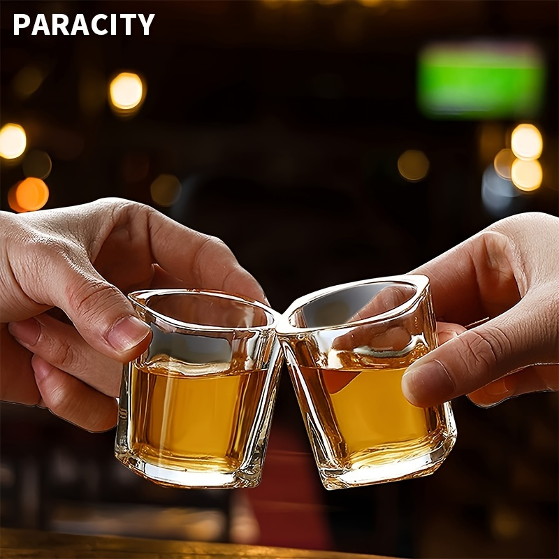 PARACITY Whiskey Glasses Set of 2, 9.5 oz Old Fashioned Glass