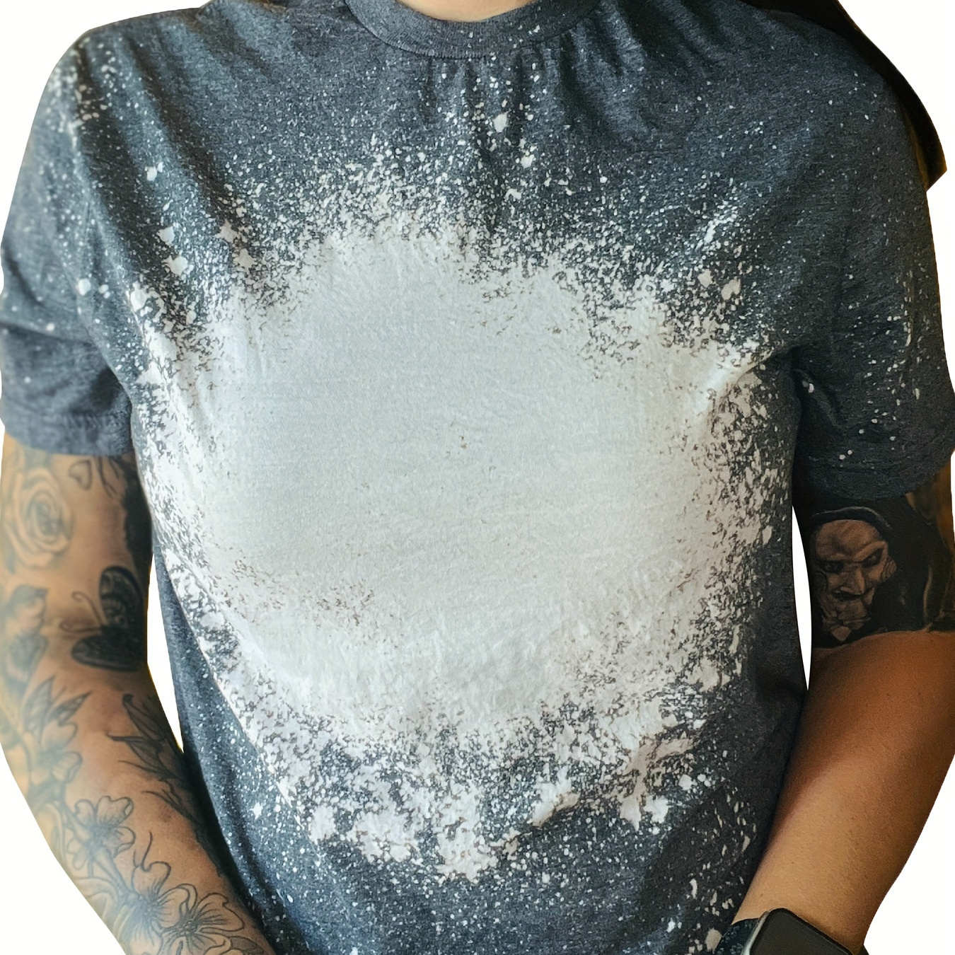 

Color Block Crew Neck T-shirt, Casual Short Sleeve T-shirt For Spring & Summer, Women's Clothing