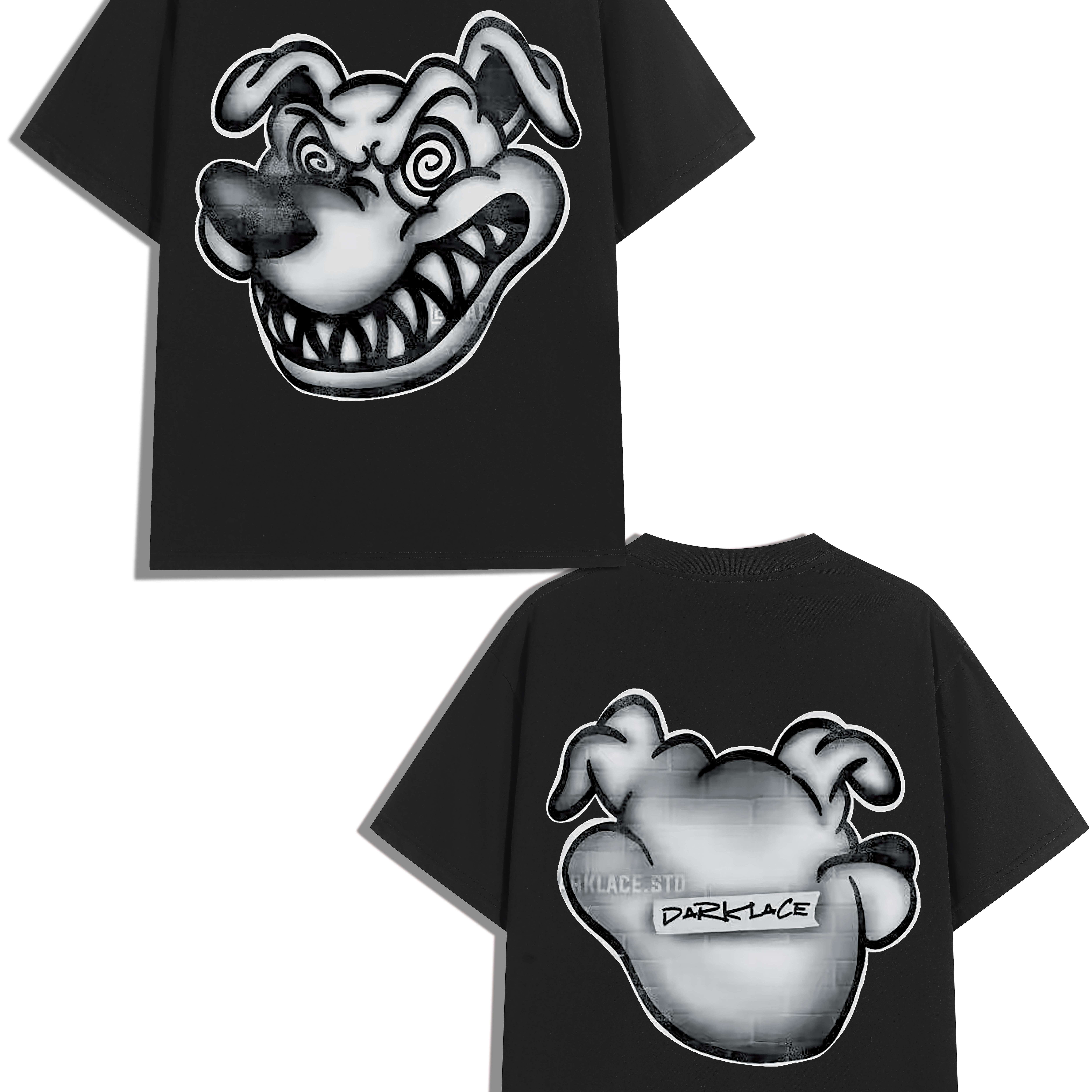 

Dog Neck And Short Sleeve T-shirt, Chic And Stylish Cotton Tops For Men's Summer Outdoors And Holiday Wear
