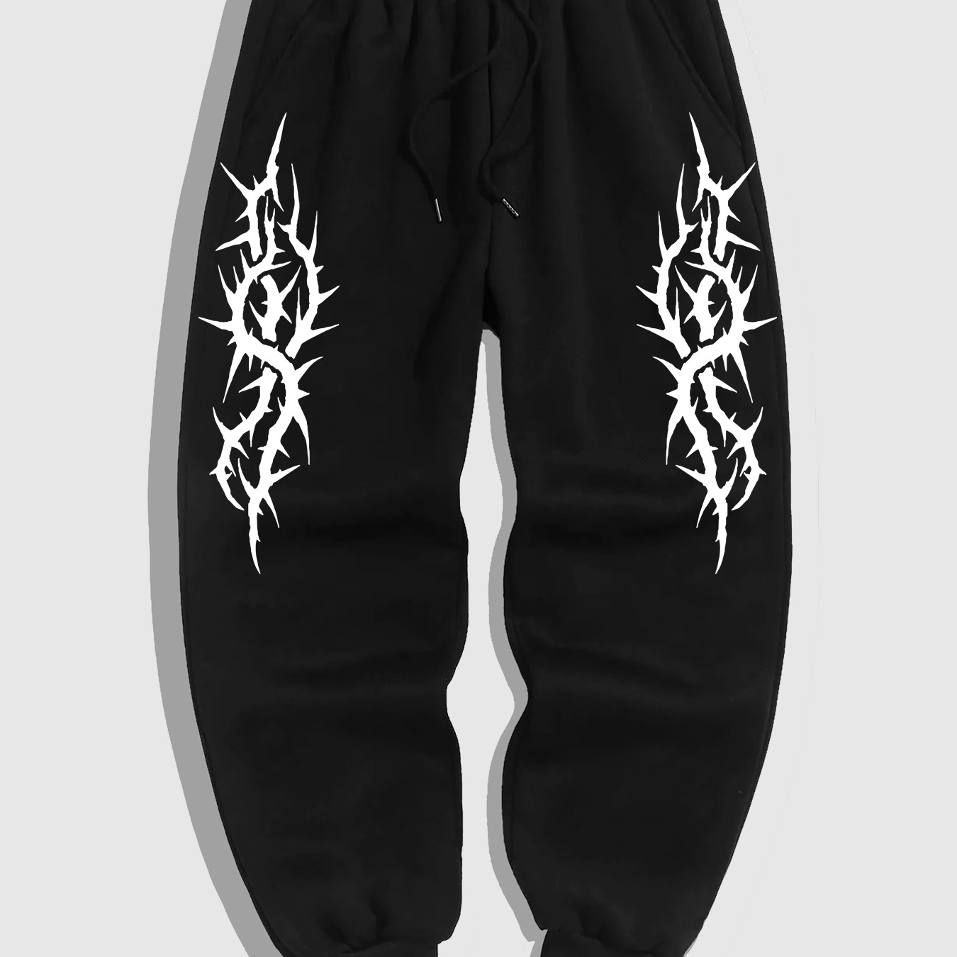 

Dark Gothic Thorns Tattoo Men's Casual Jogging Pants