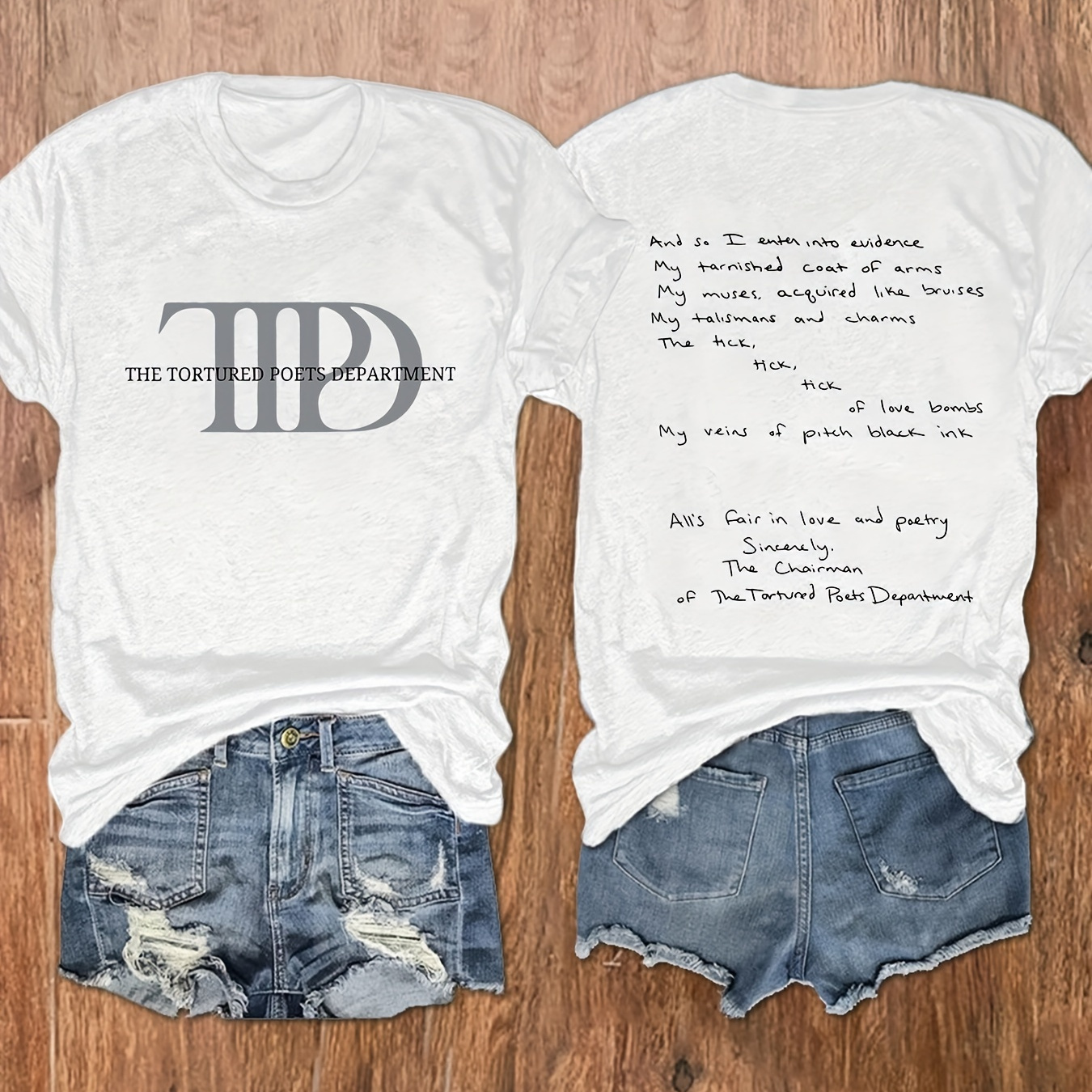 

Women's Casual Letter Print T-shirt - Crew Neck, Short Sleeve, Soft Rayon , Machine Washable -