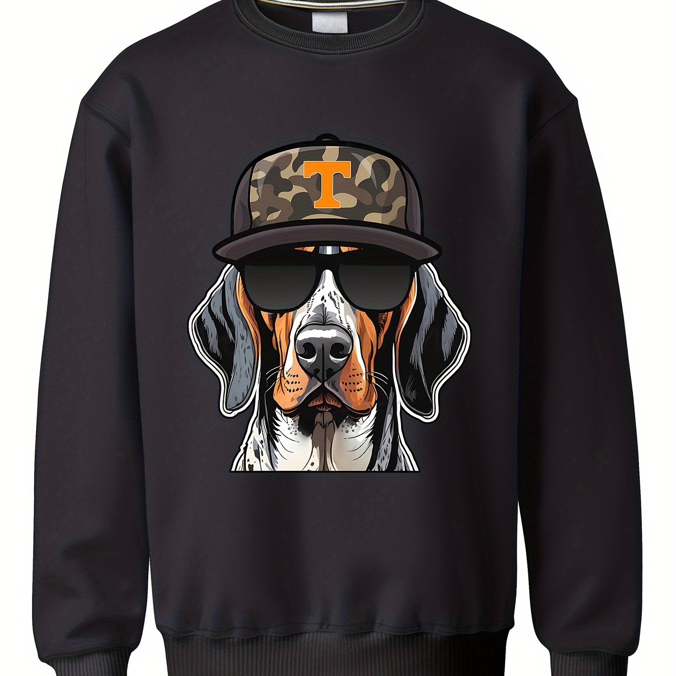 

Tennessee Mascot Printed Casual Fashion Commuter Sports Men's Long Sleeve Comfortable Sweatshirt Spring And Autumn Casual Tops Pattern Sweatshirt