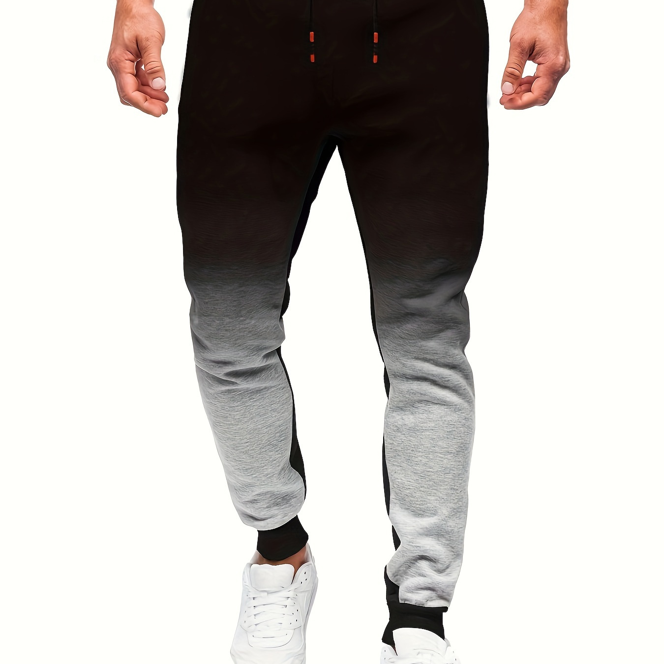 

Chic Gradient Men's Drawstring Sweatpants For Outdoor Running Jogging