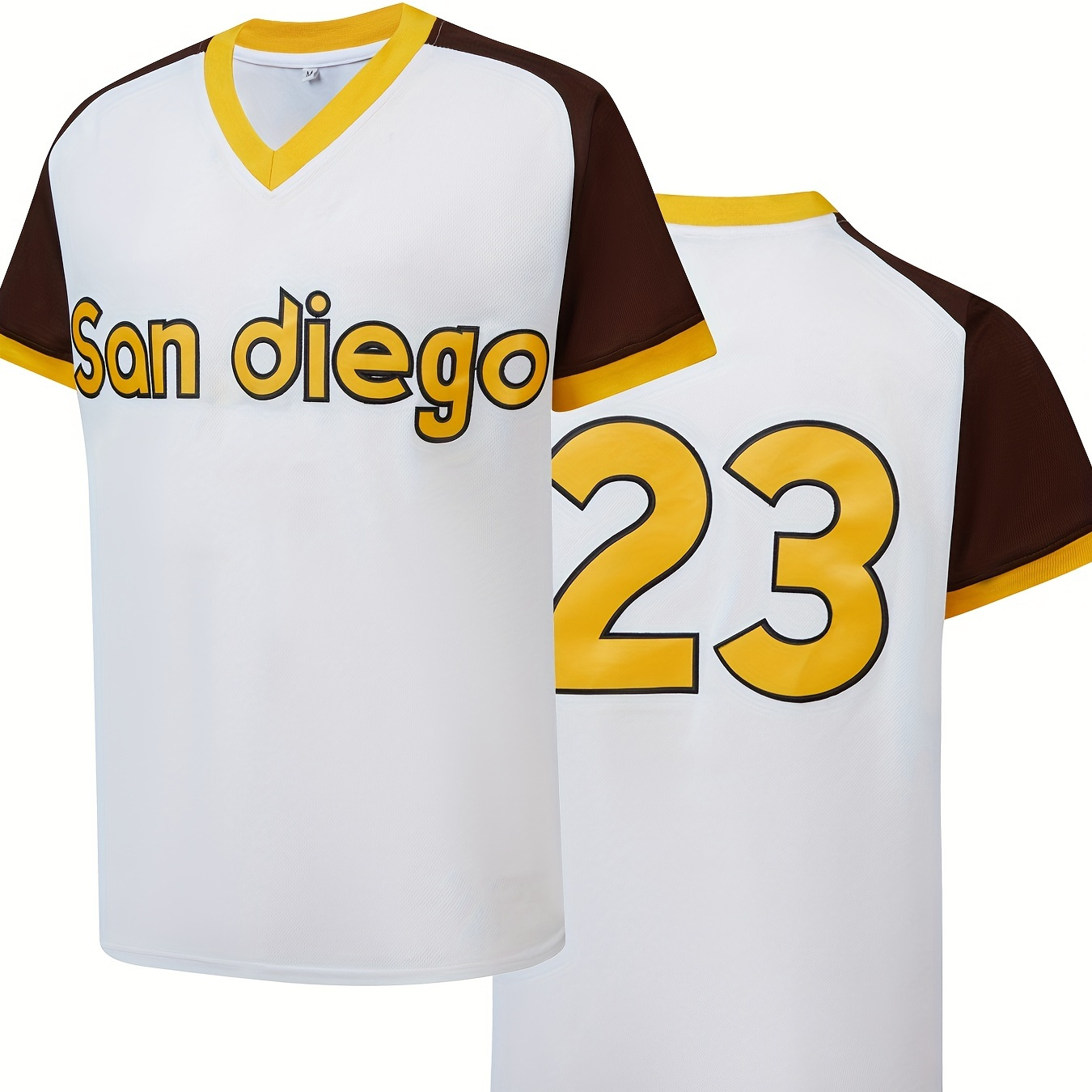 Men's San Diego #23 Baseball Jersey, Retro Classic Baseball Shirt,  Breathable Embroidery V Neck Pullover Sports Uniform For Training  Competition Party - Temu Australia