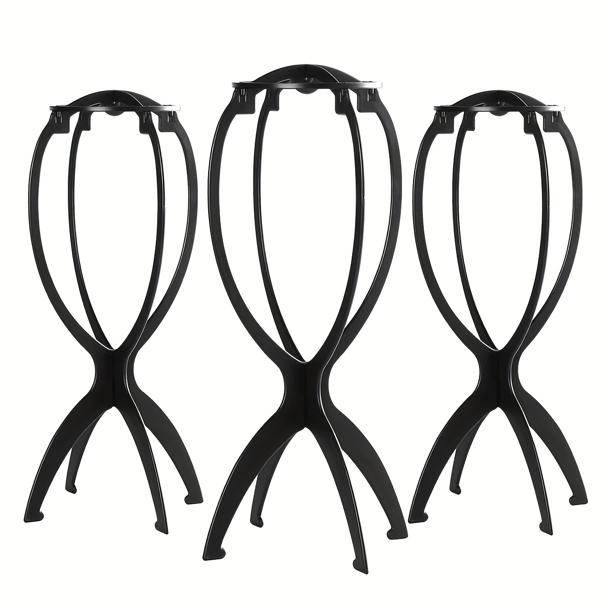 

3 Pack Wig Head Stands Wig Stands For Multiple Wigs Wig Holder Head For Wigs Or Hat Display