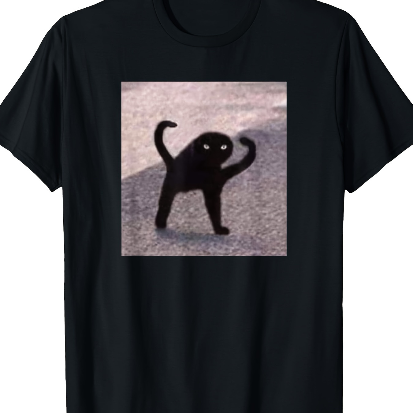 

Cursed Cat Angry As Fuk Meme T-shirt, Men's T-shirt, 220g