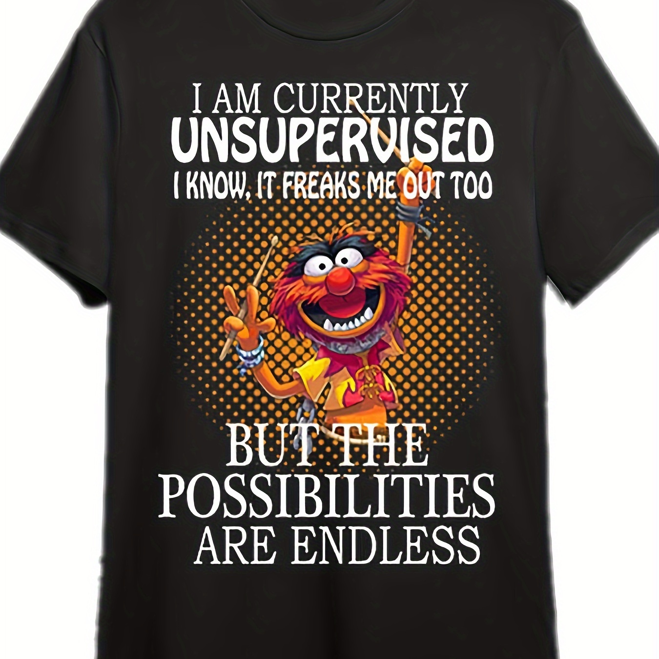 

I Am Me Out Too But Are - Muppets - T-s Funny Men's Short Sleeve Graphic T-shirt Collection Black Prhirt 334734