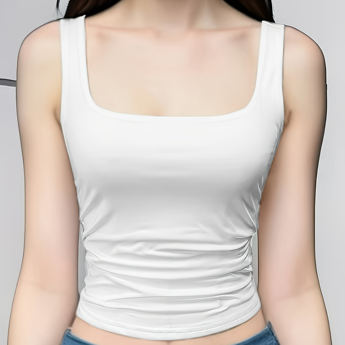 

Double-layered Fitted Tank Top