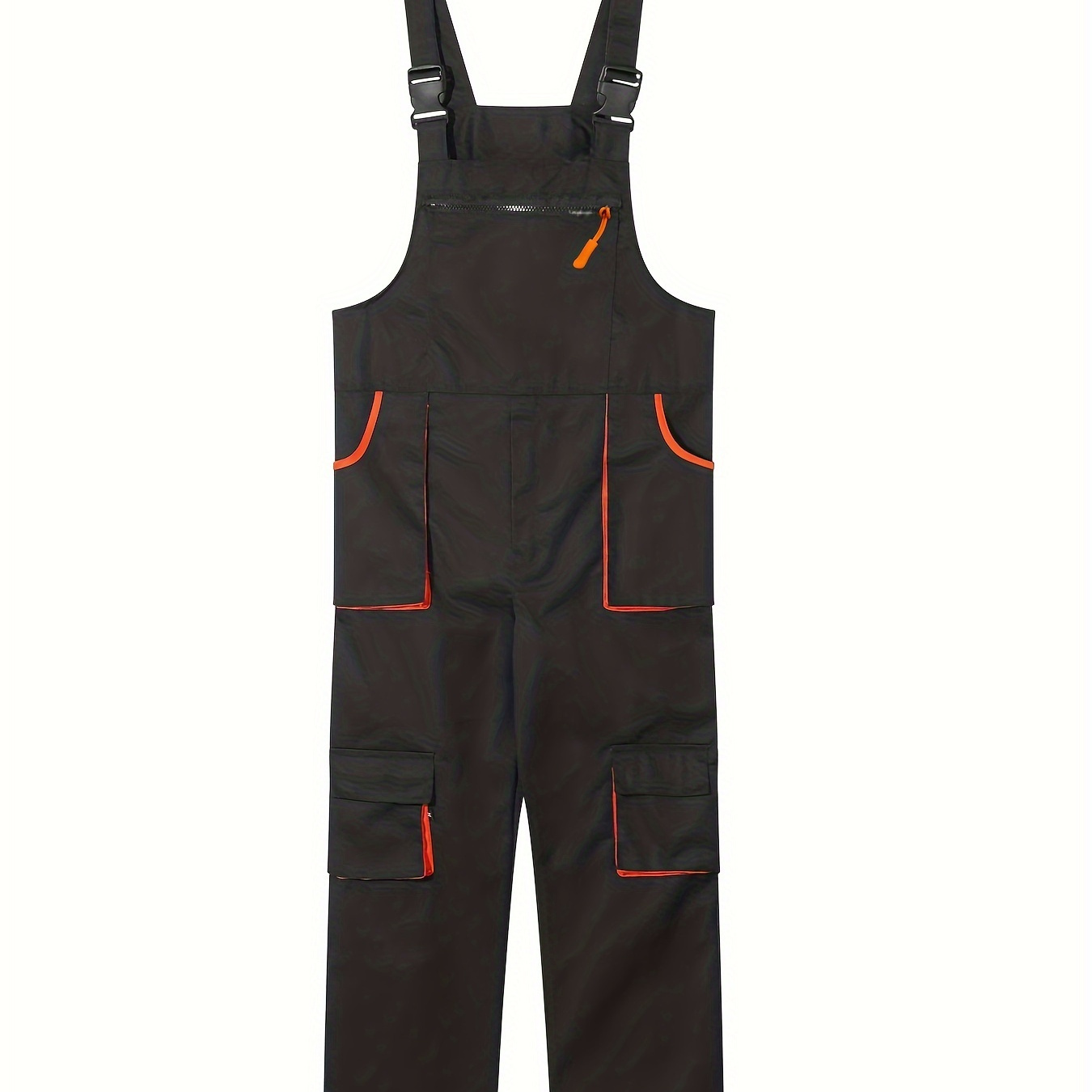 

Men's Comfy Work Overalls With Multi Pockets, Casual Jumpsuit For Outdoor Working