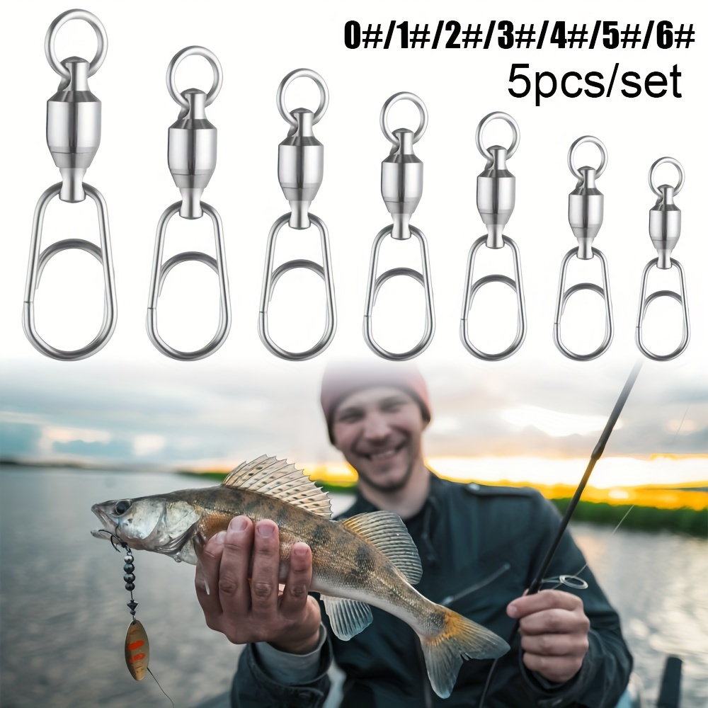 Generic Automatic Fishing Hook Swivel Snap Fishing Hooks For Ponds
